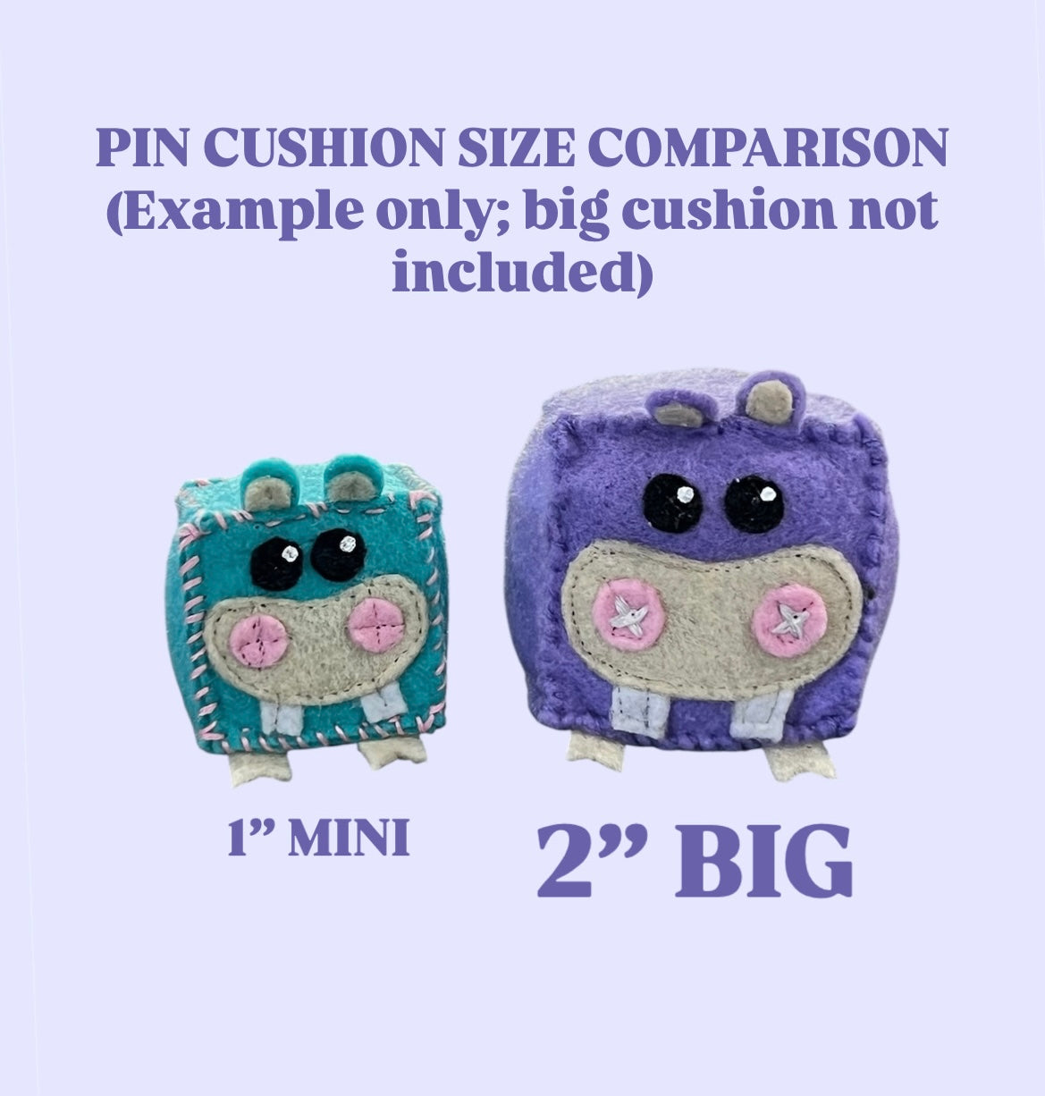 Purple Hippo Pin Cushion (PRE-ORDER)