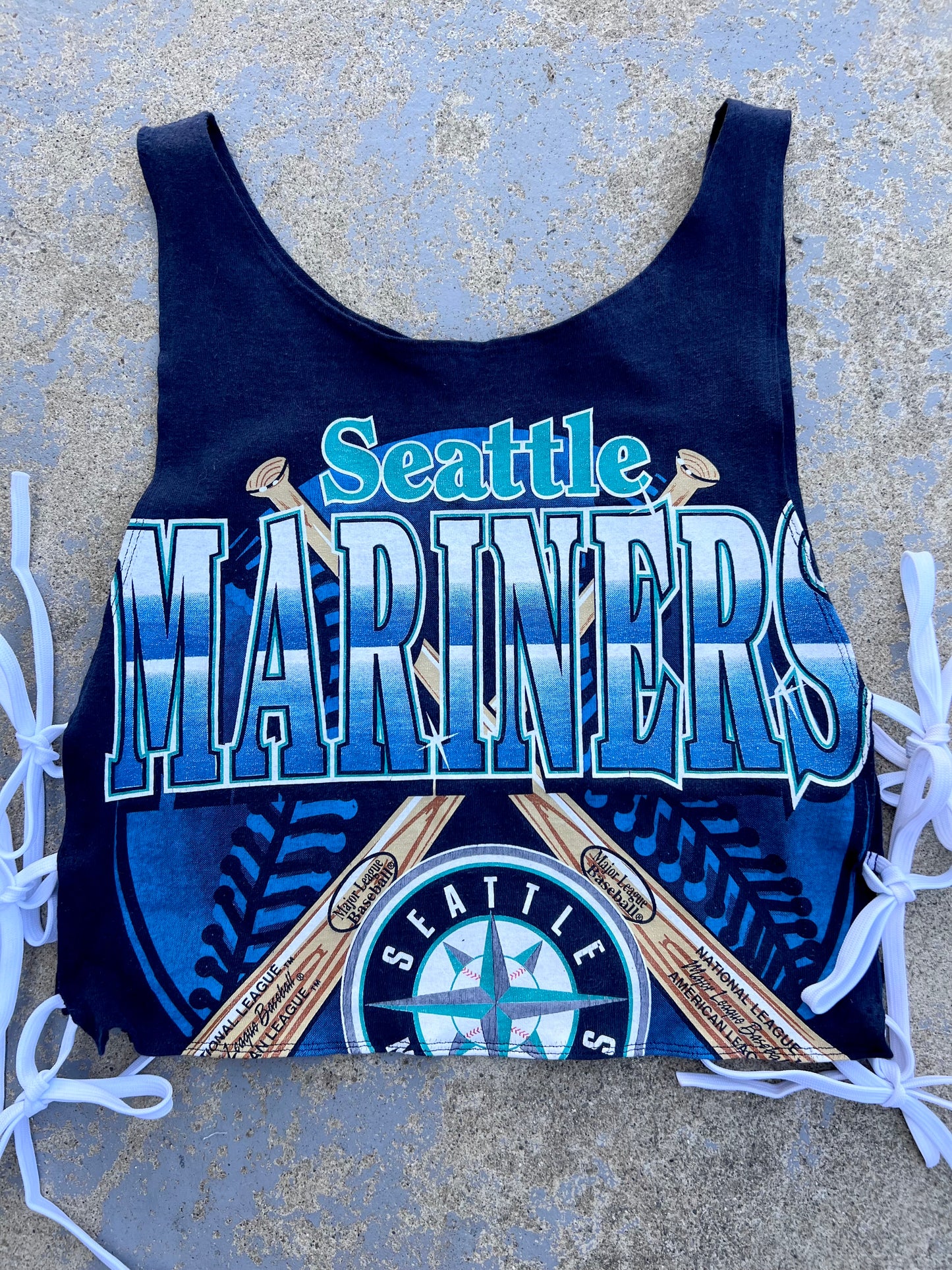 Seattle Mariners Side Tie Tank Top