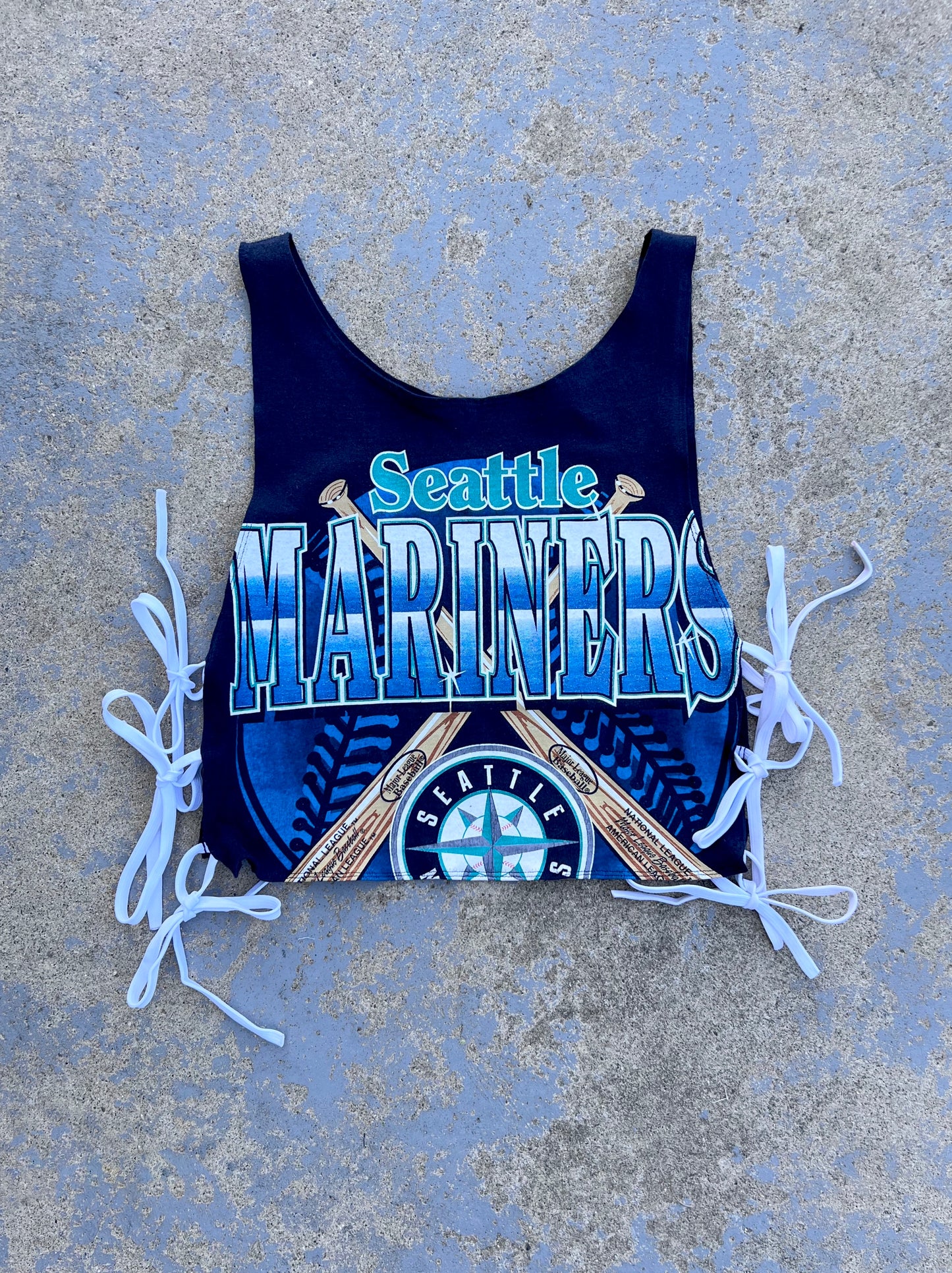 Seattle Mariners Side Tie Tank Top