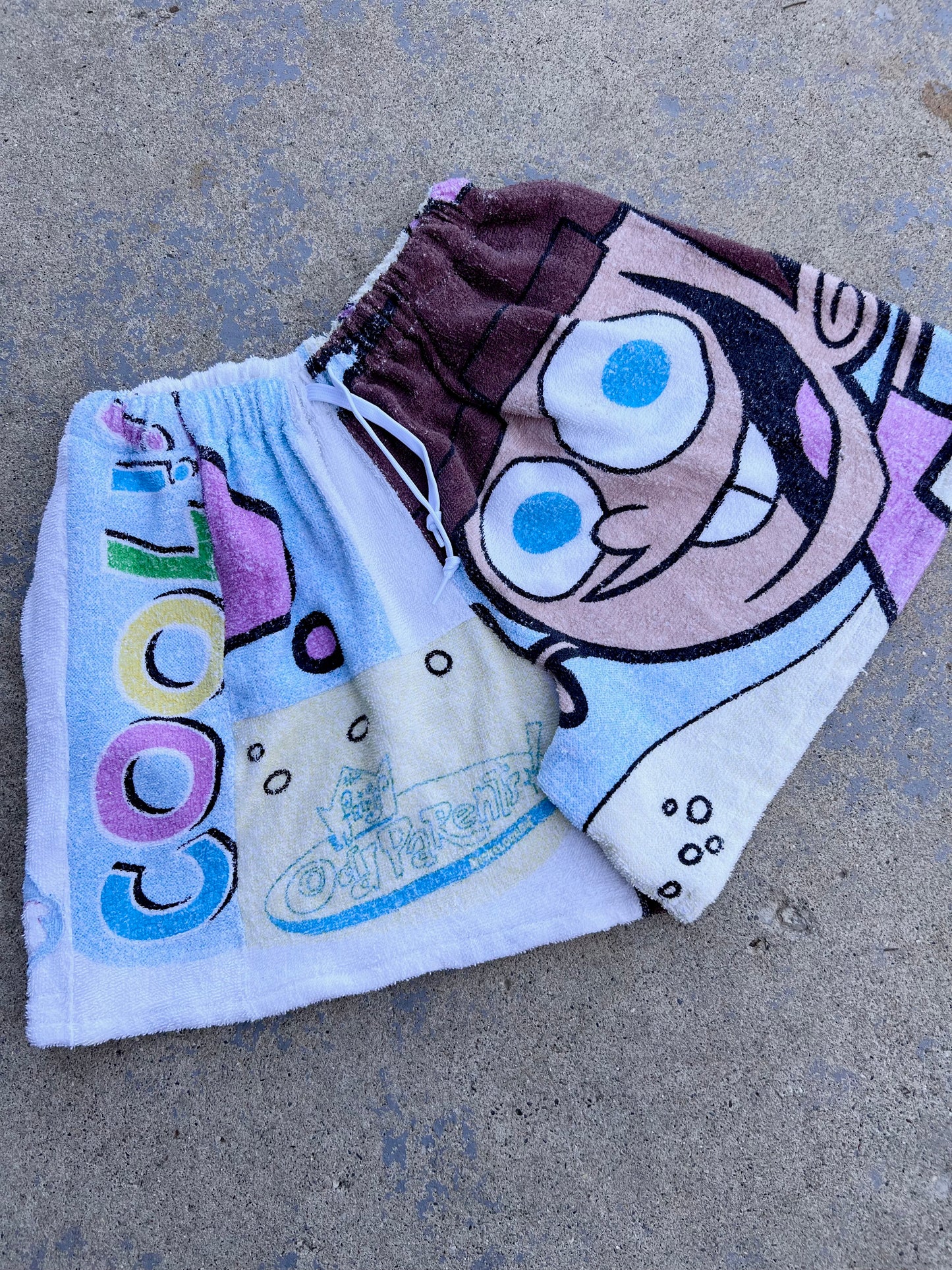 Vintage Fairly Odd Parents Towel Shorts