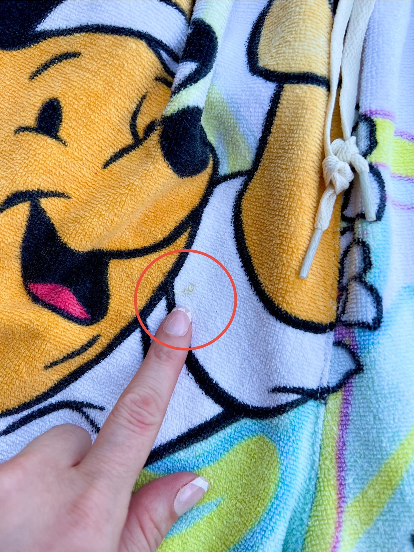 Vintage Animal Kingdom Pooh Towel Shorts
