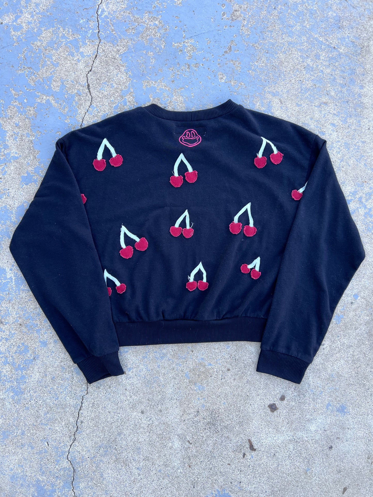 Cherry Cropped Crewneck