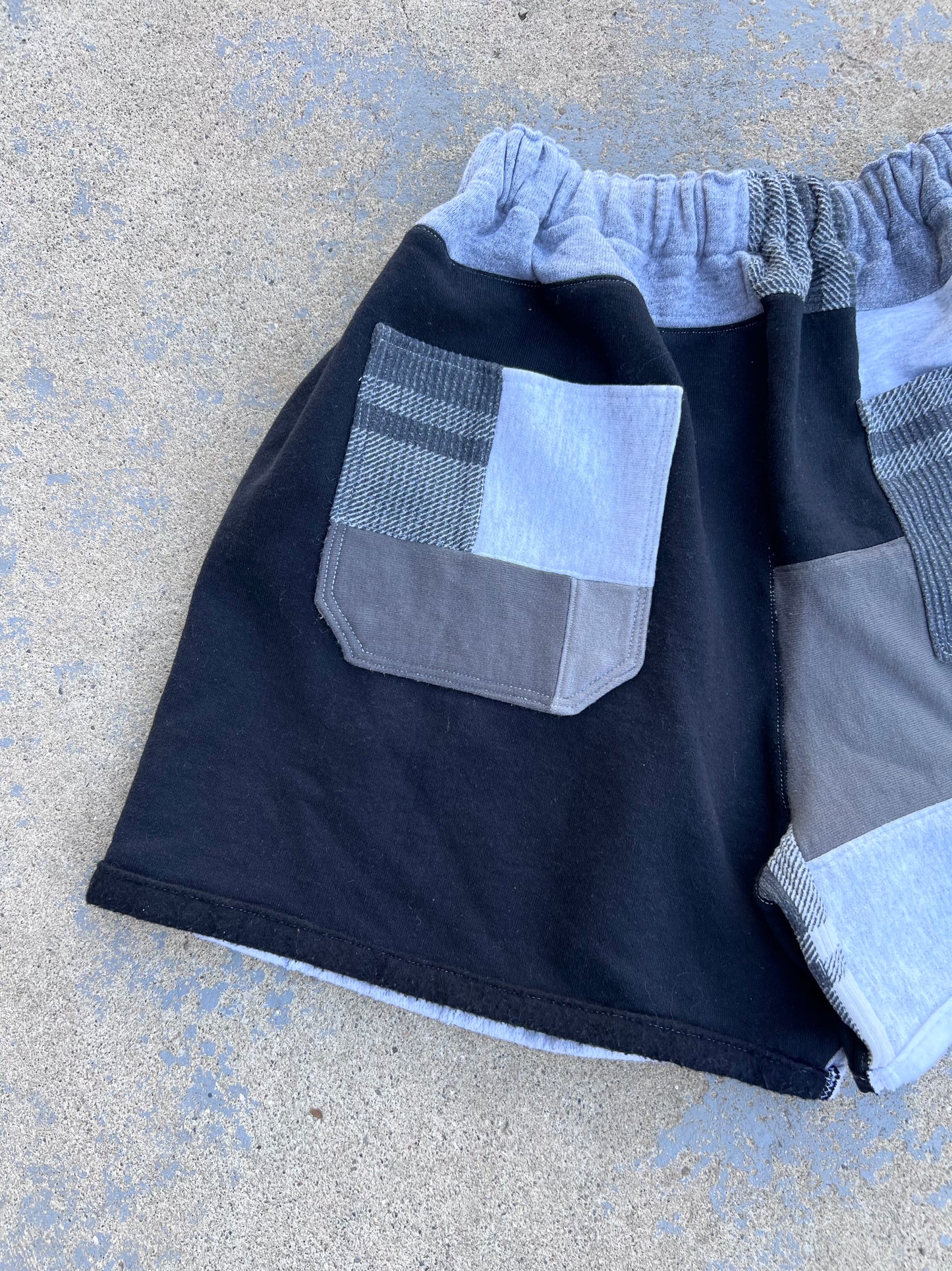 Reworked Harley Patchwork Shorts