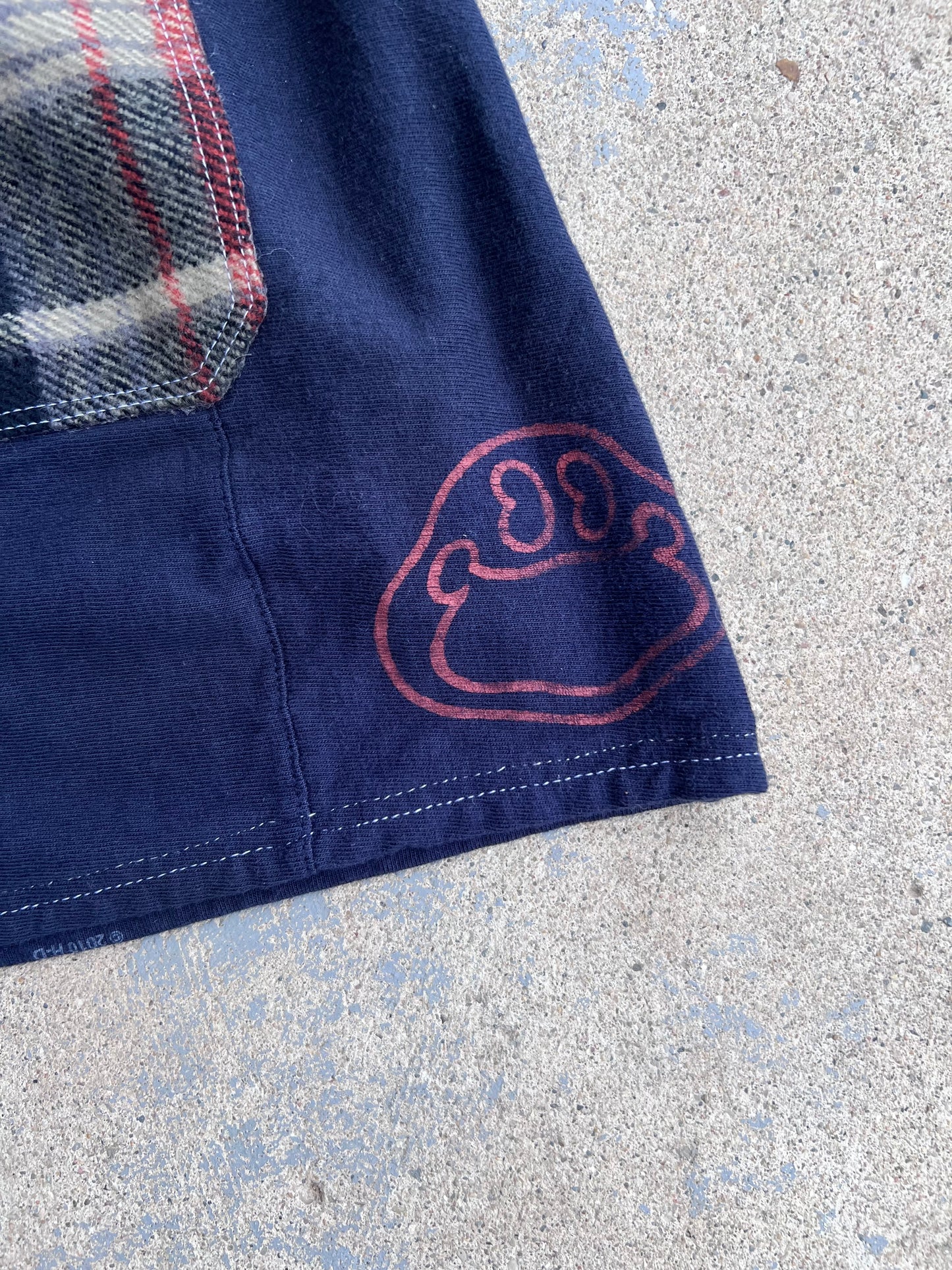 Reworked Harley Patchwork Shorts