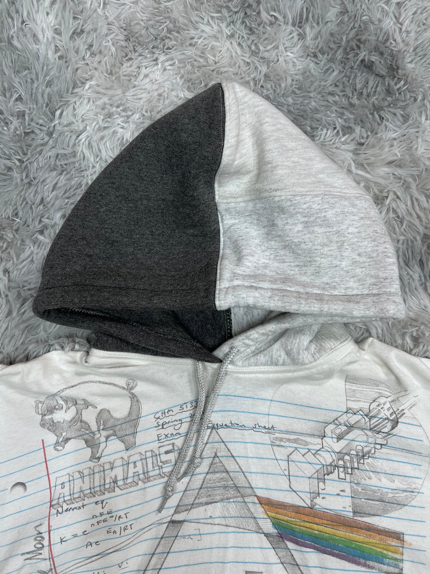 Pink Floyd Hooded Cropped T-shirt