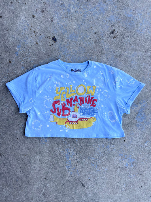 The Beatles Yellow Submarine Bubble Cropped Tee