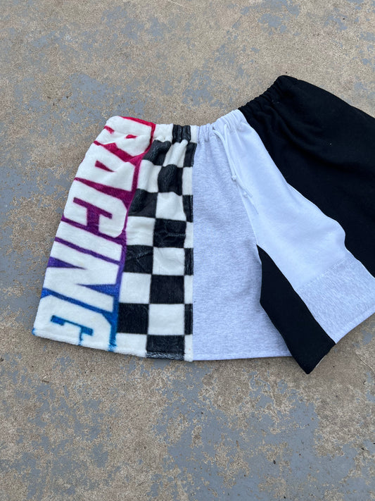 1:1 Reworked Racing Patchwork Shorts