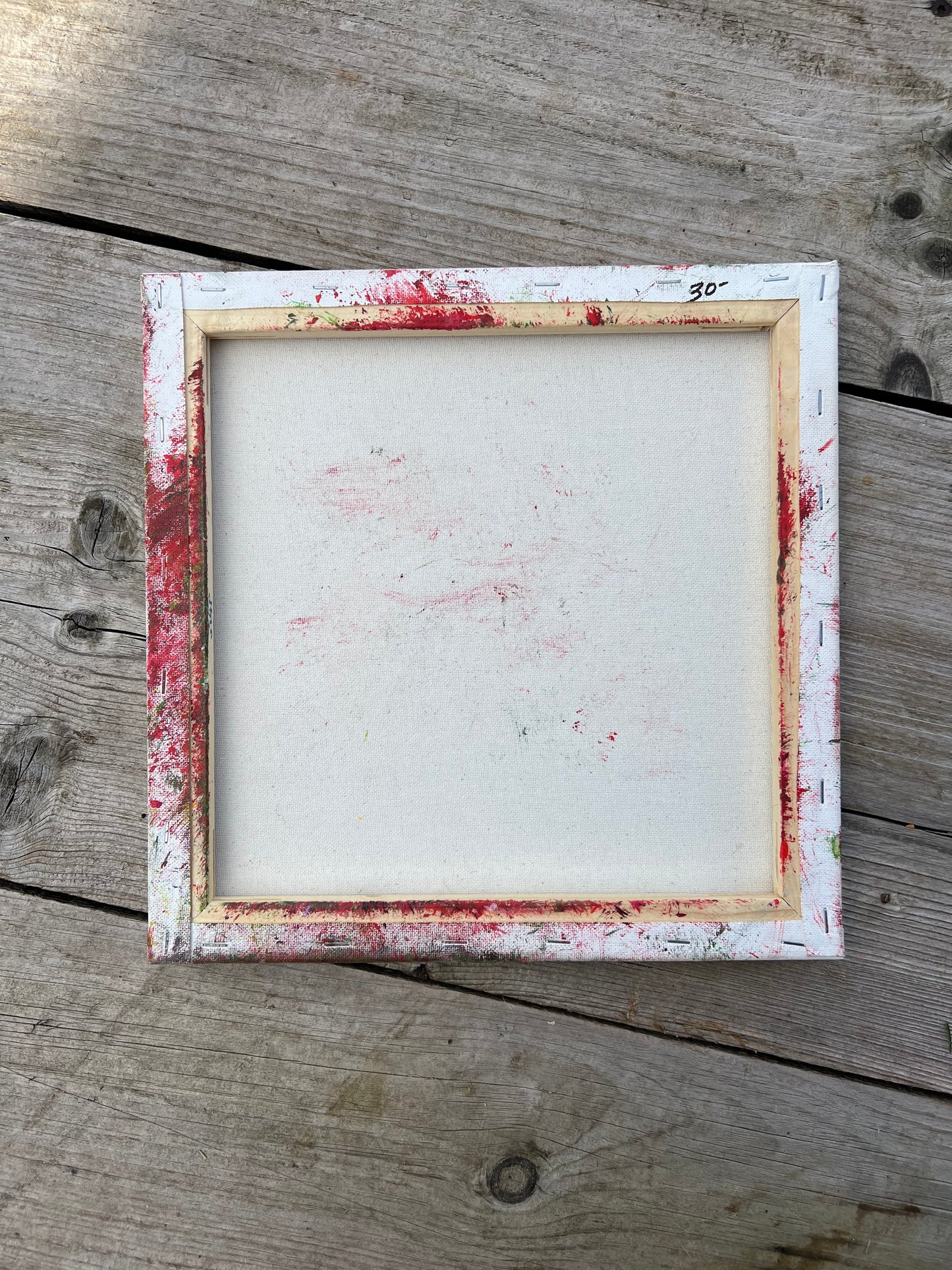 Hand Painted Floral Scene