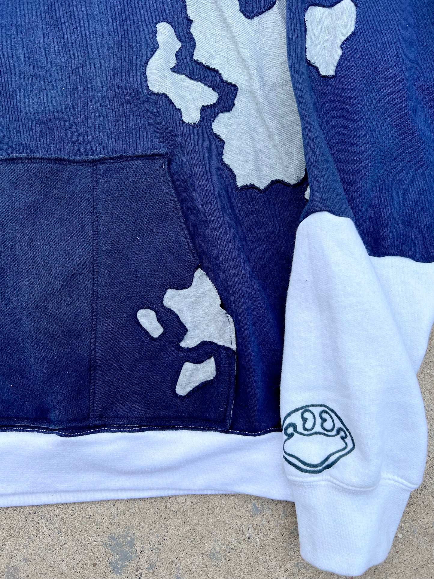 Reworked Nike 3 Tone Hoodie