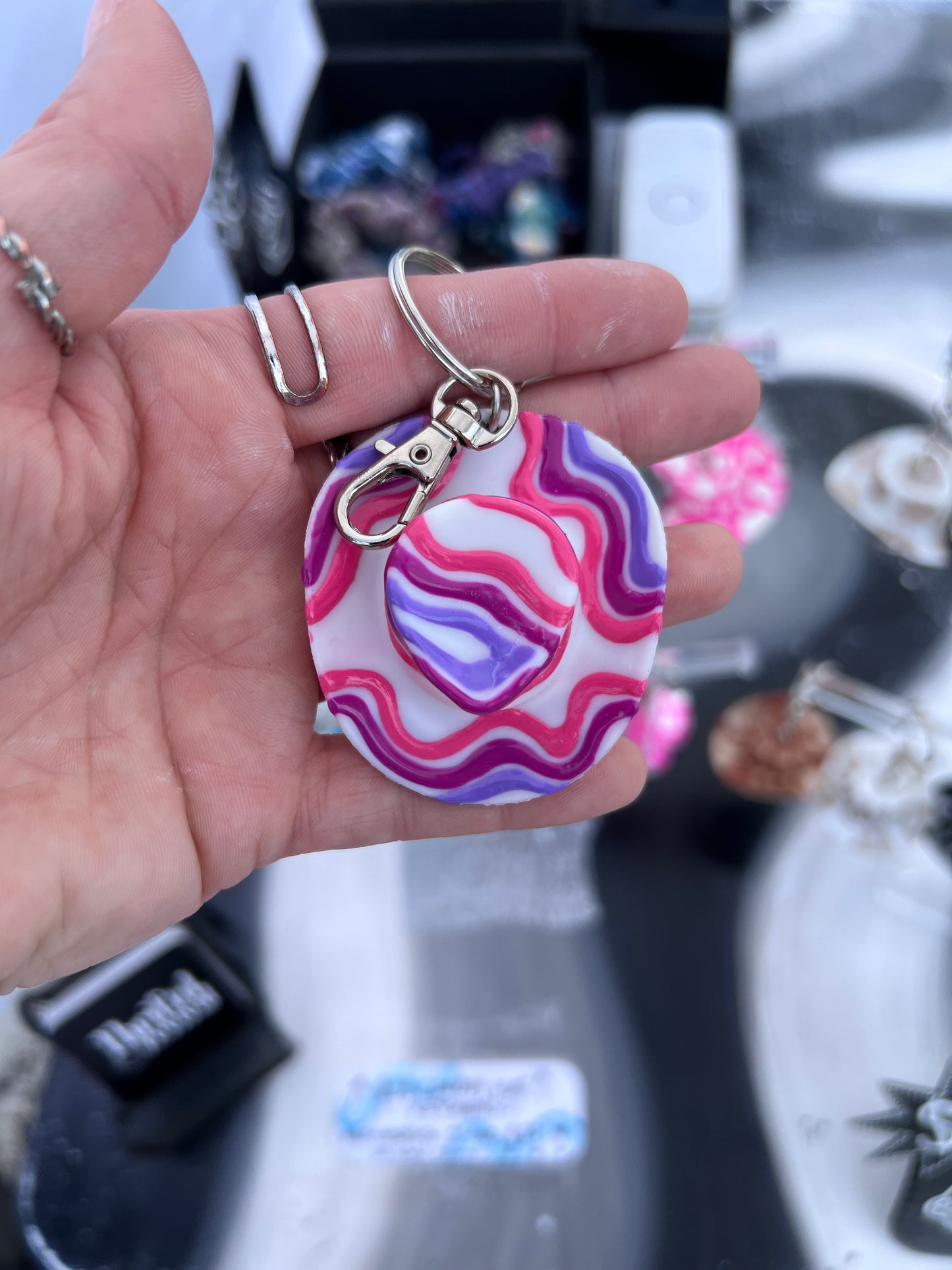 Retro Style Cowboy Hat Keychain