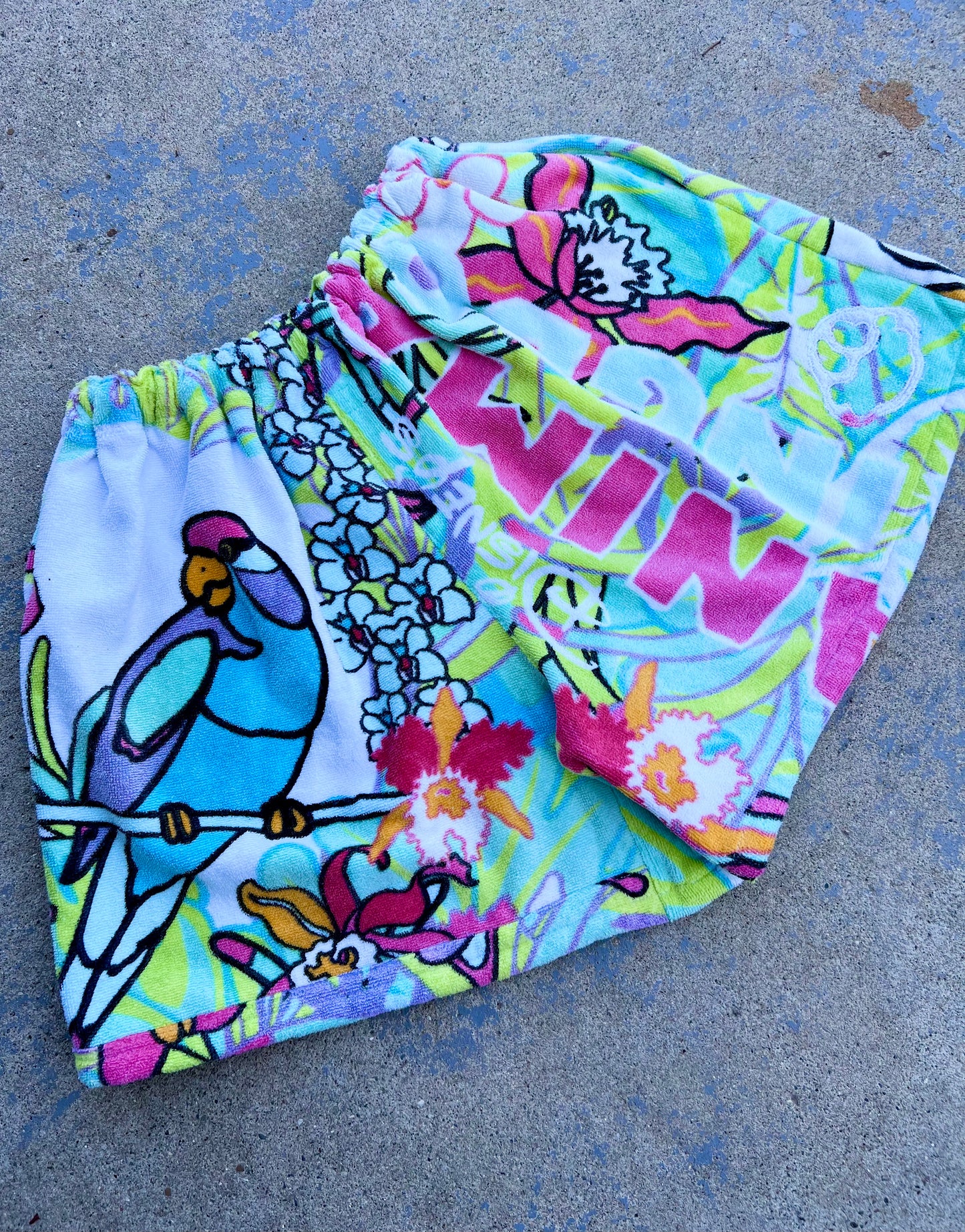 Vintage Animal Kingdom Pooh Towel Shorts