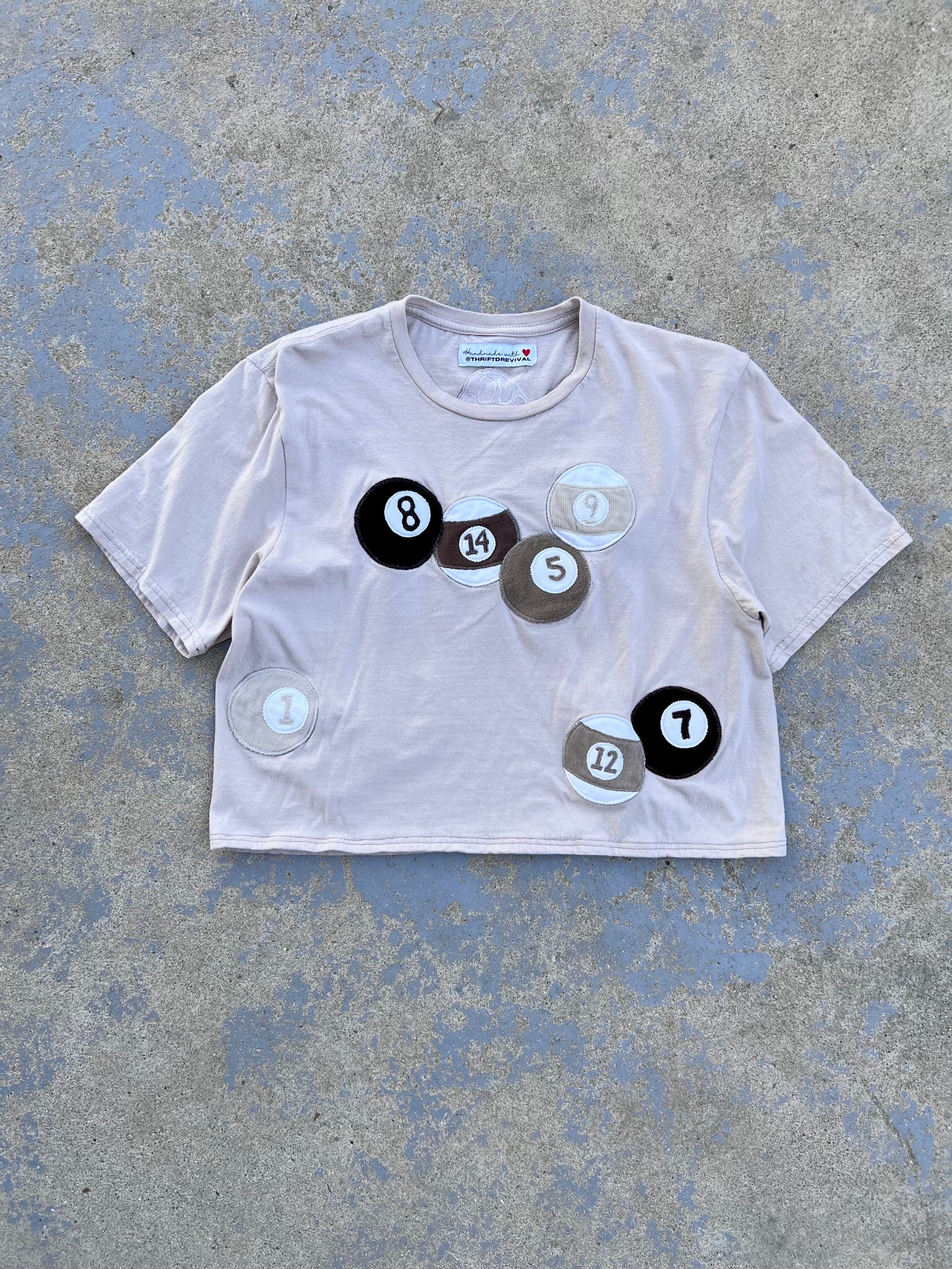 Pool Ball Cropped Tshirt