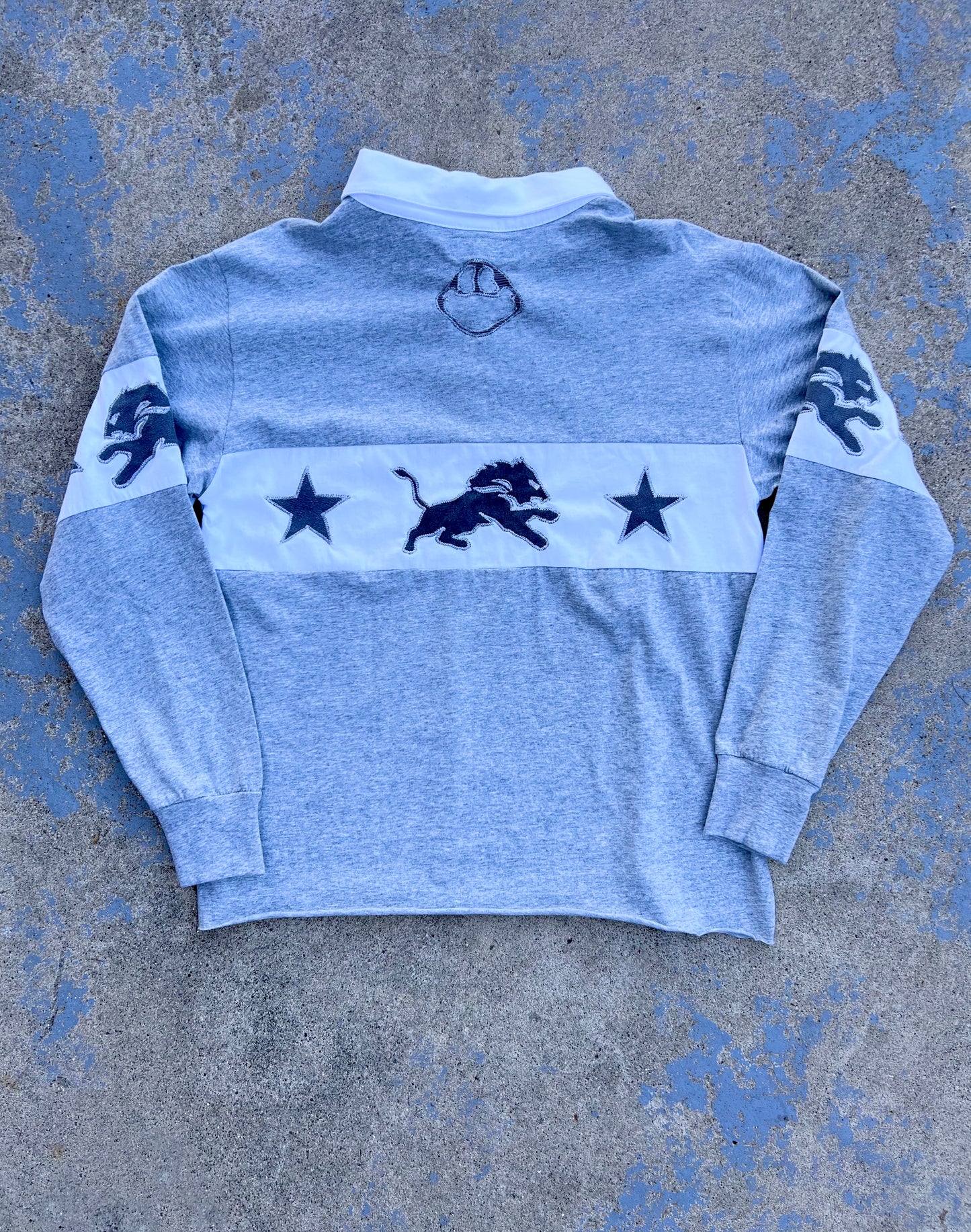 Detroit Lions “Rugby” Polo Long Sleeve Shirt