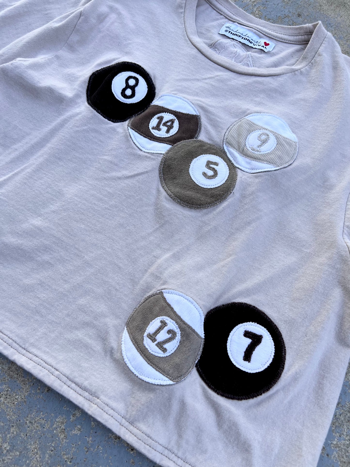 Pool Ball Cropped Tshirt