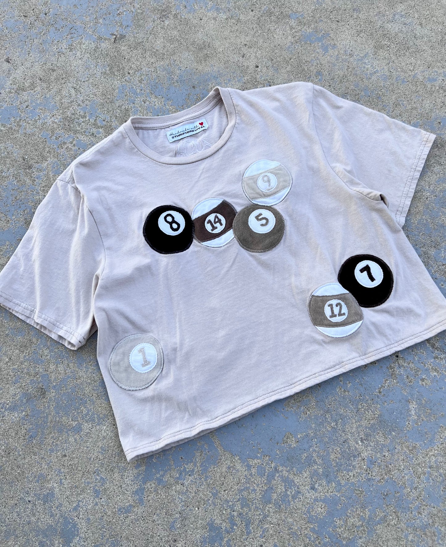 Pool Ball Cropped Tshirt