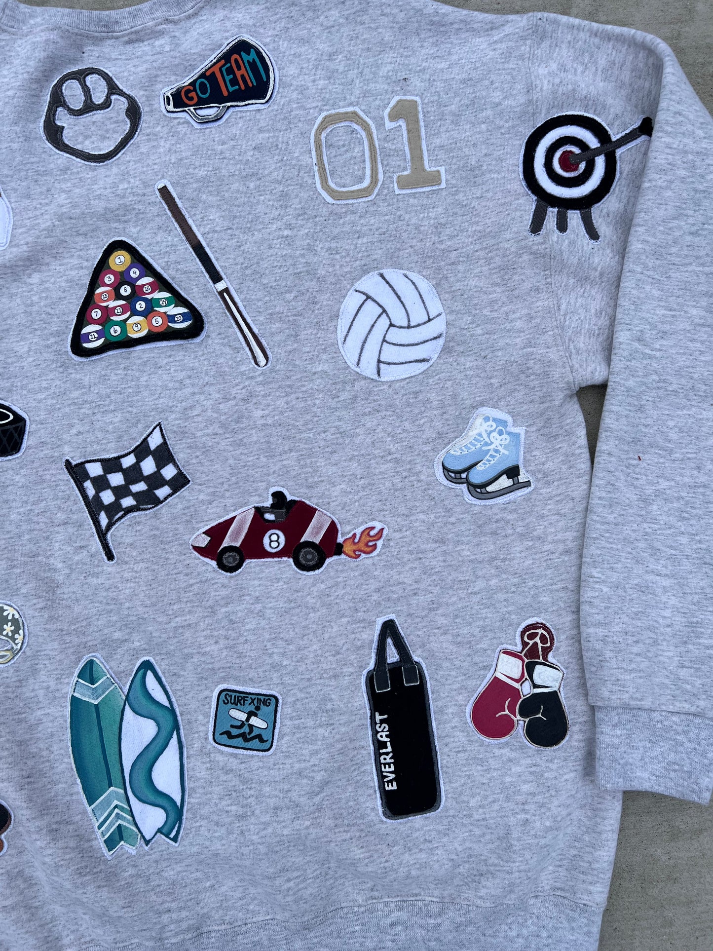 “GO SPORTS” Crewneck