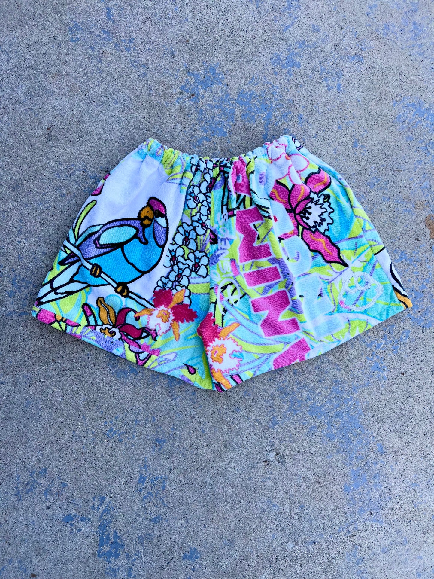 Vintage Animal Kingdom Pooh Towel Shorts