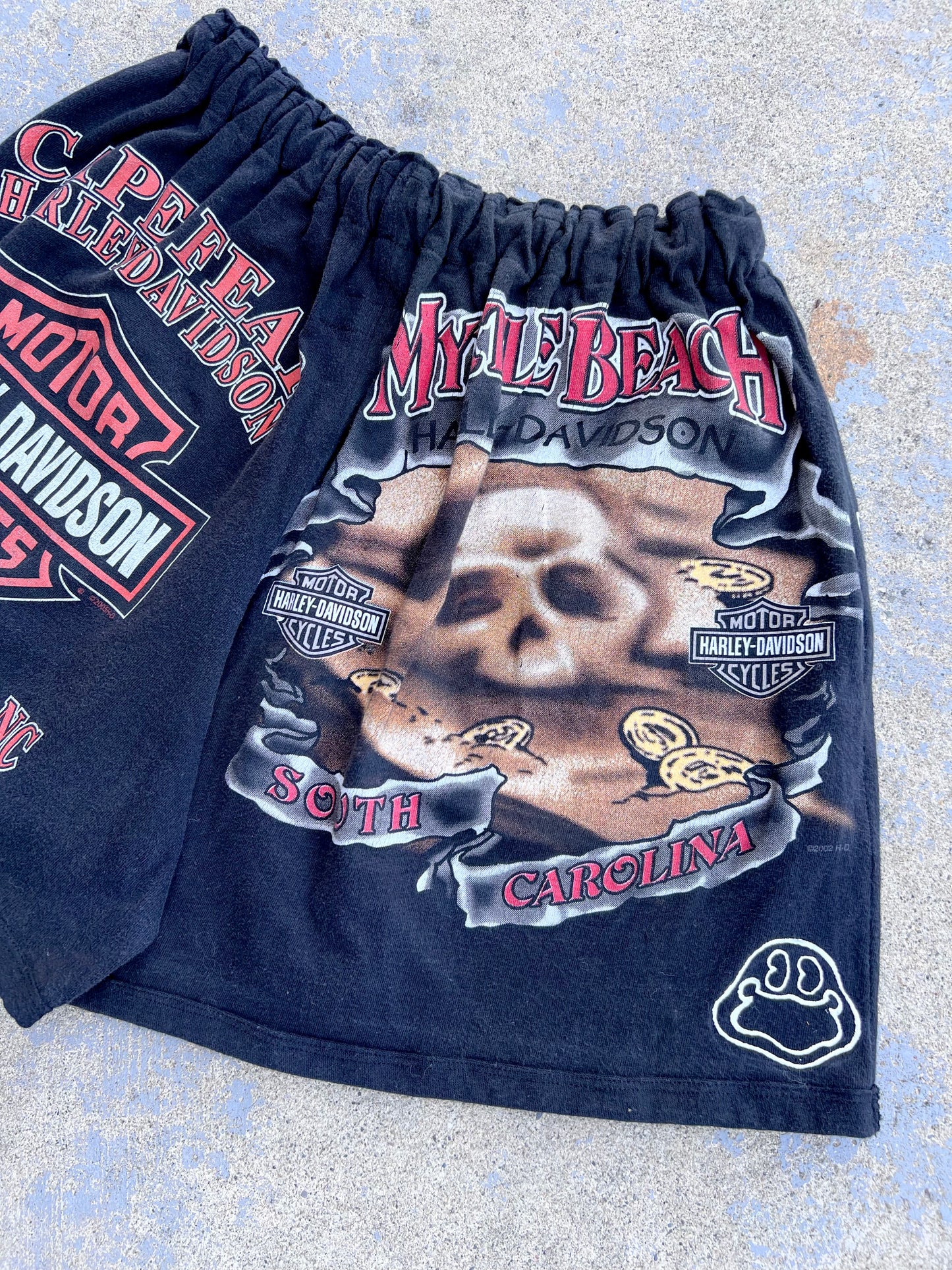 Harley Davidson Mixed Graphic Shorts