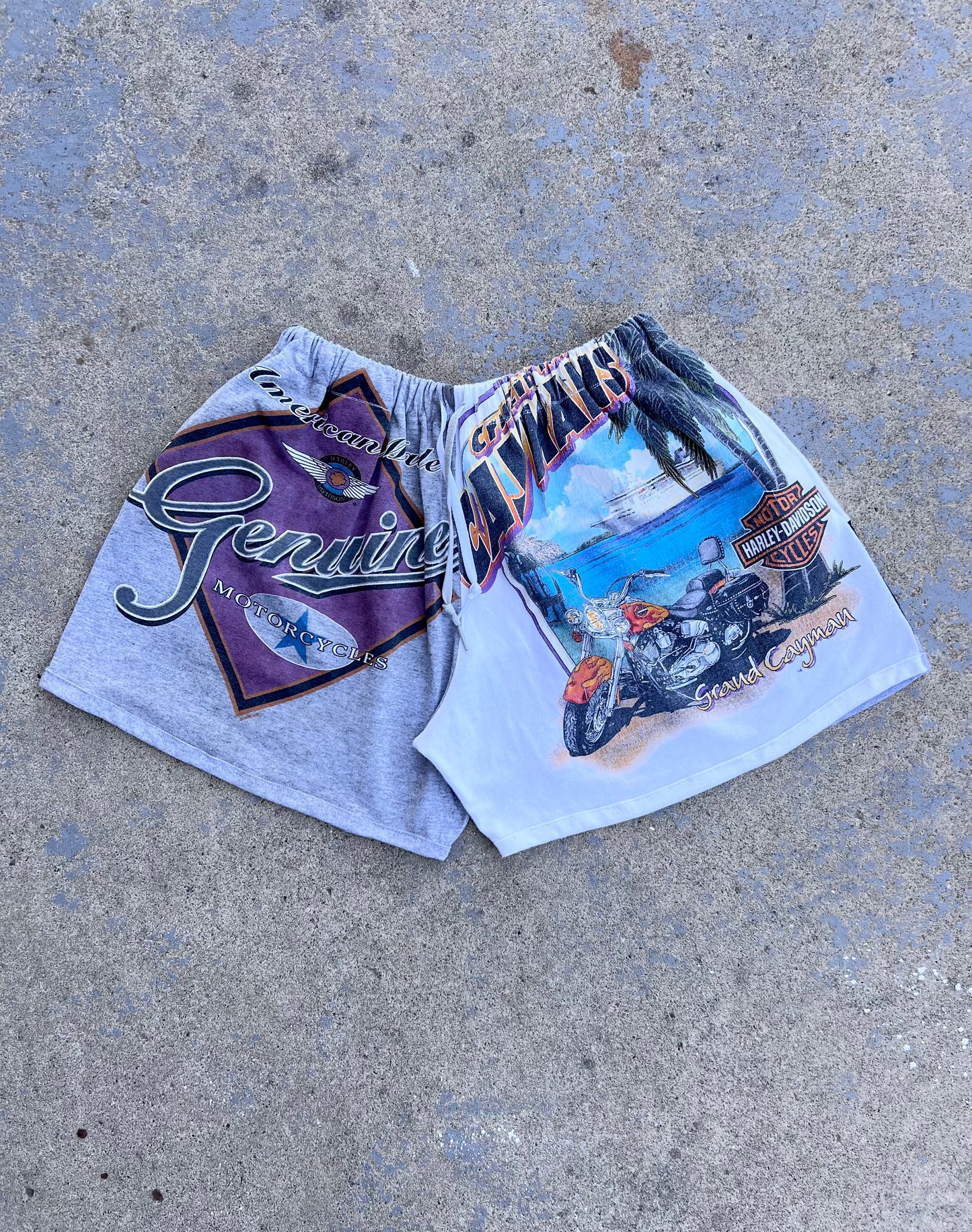 Harley Davidson Mixed Graphic Shorts