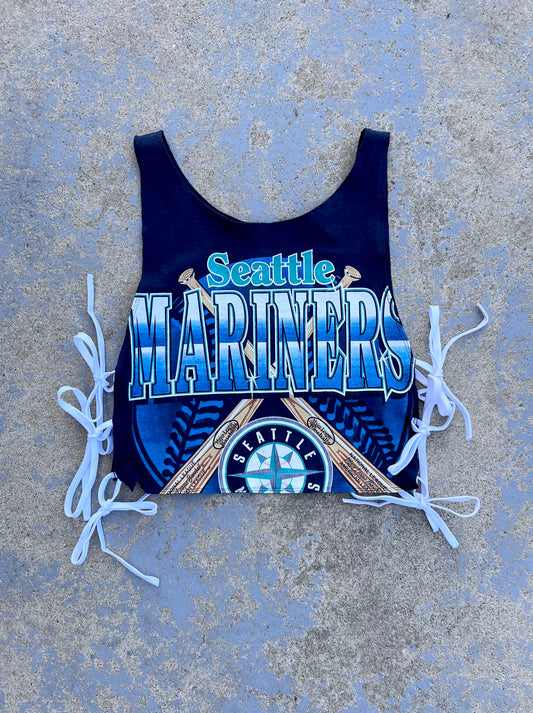 Seattle Mariners Side Tie Tank Top