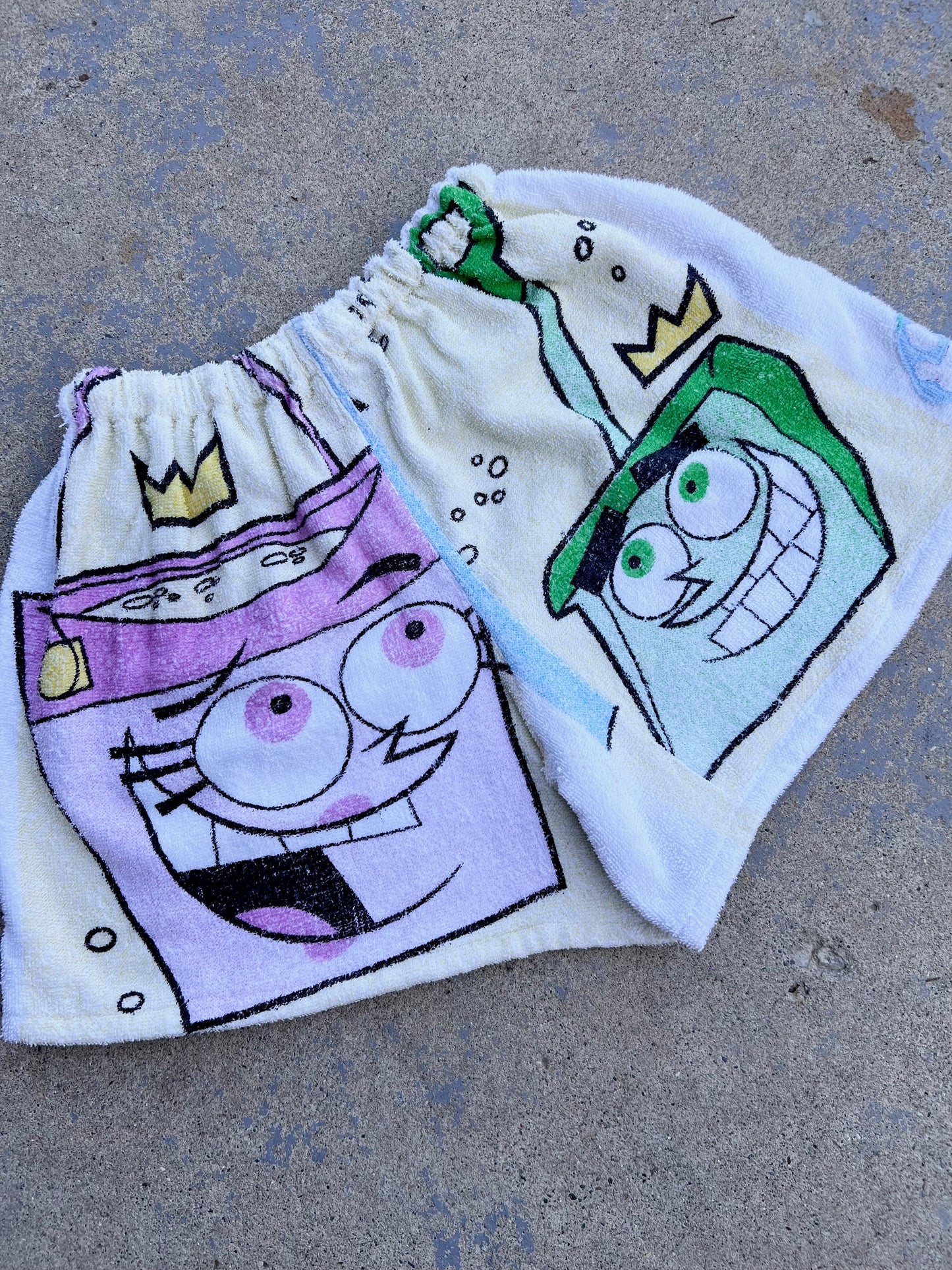 Vintage Fairly Odd Parents Towel Shorts