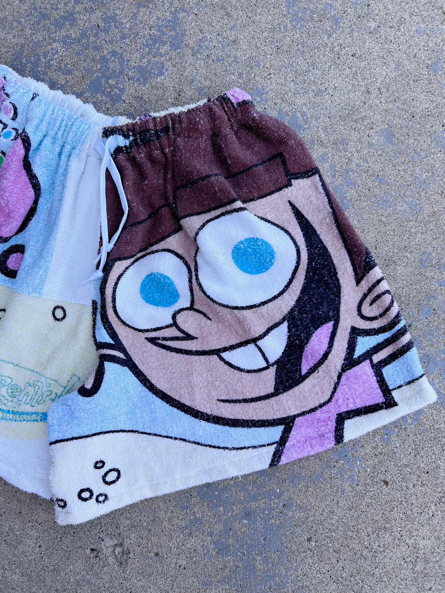 Vintage Fairly Odd Parents Towel Shorts