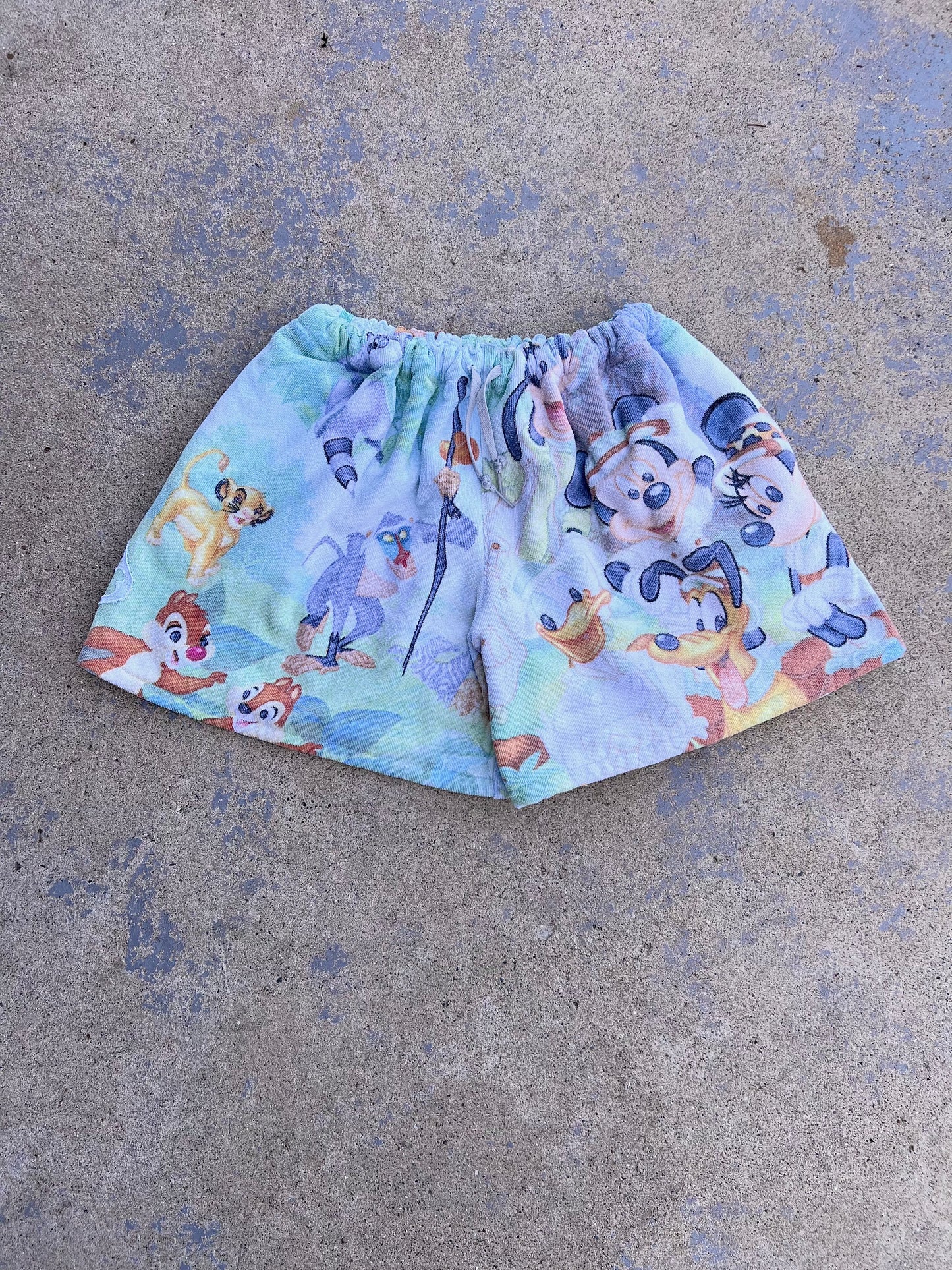 Vintage Animal Kingdom Towel Shorts