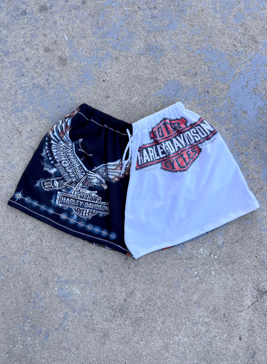 Harley Davidson Mixed Graphic Shorts