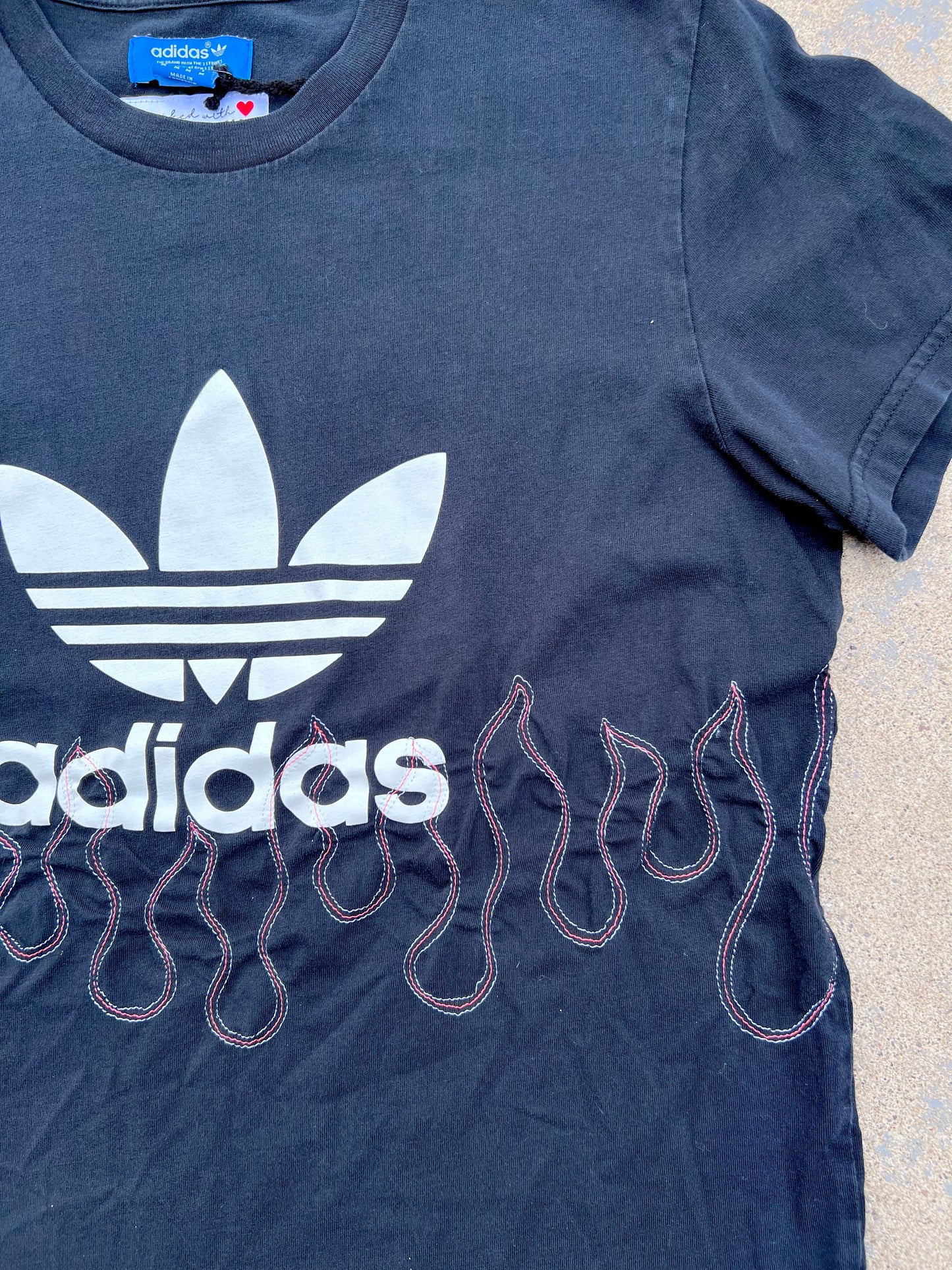 Adidas Stitched Flame Tshirt