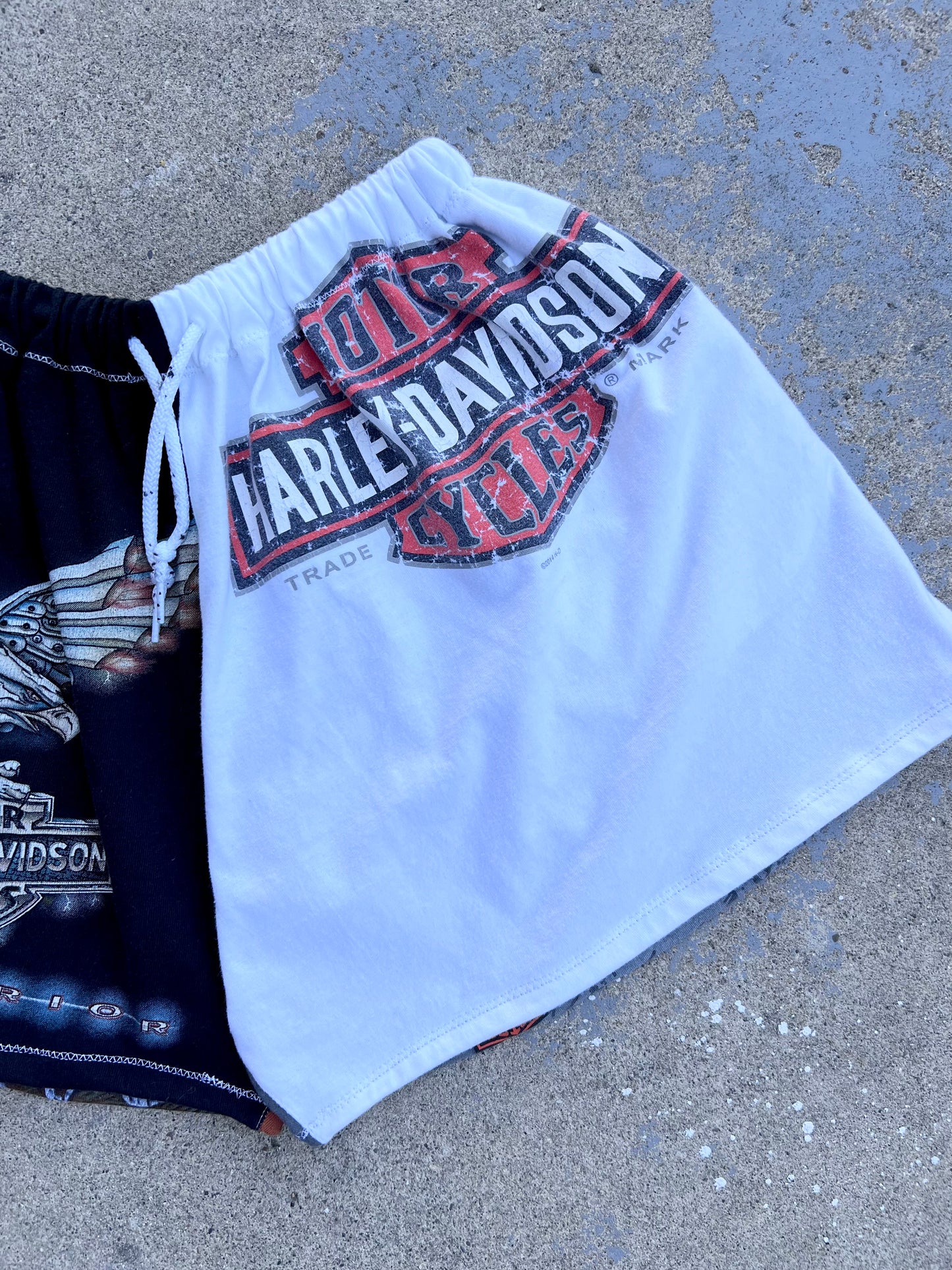 Harley Davidson Mixed Graphic Shorts