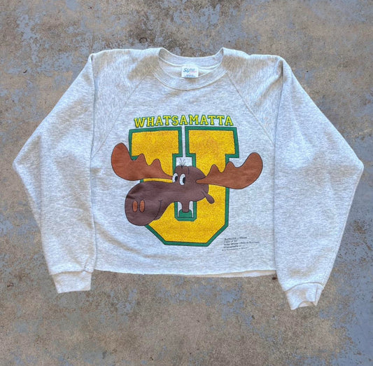 Vintage Bullwinkle Cropped Crewneck