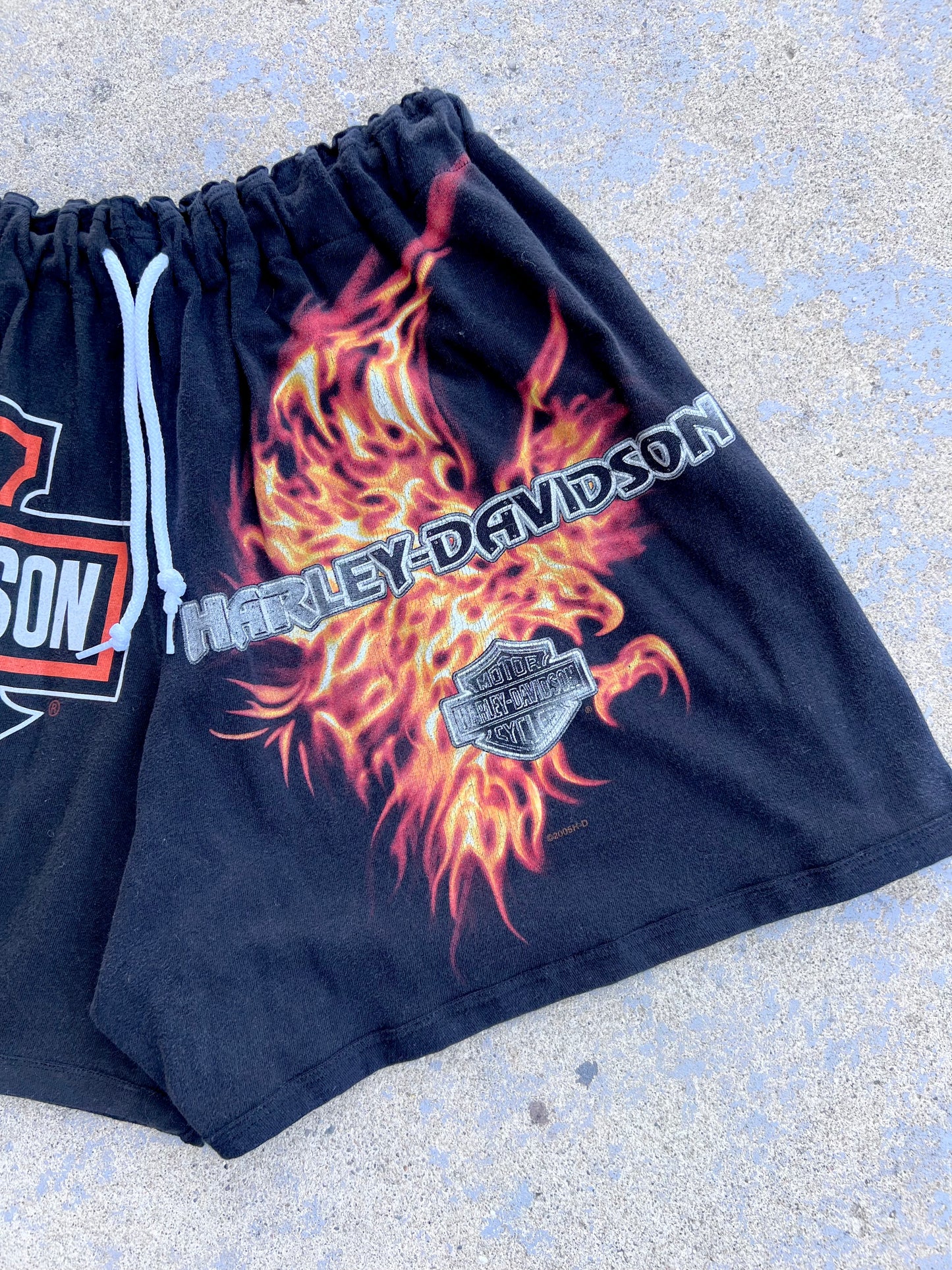 Harley Davidson Mixed Graphic Shorts