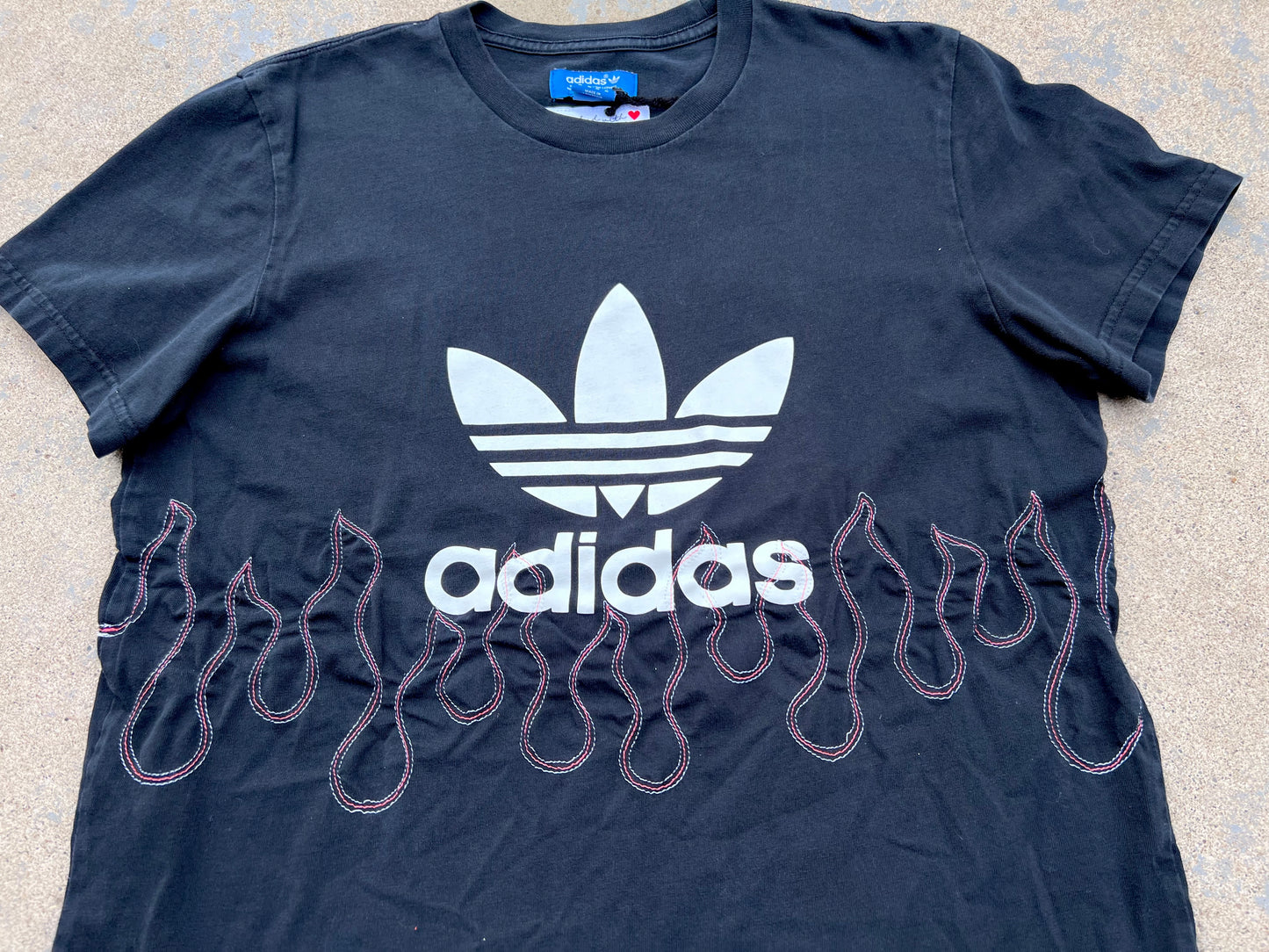 Adidas Stitched Flame Tshirt