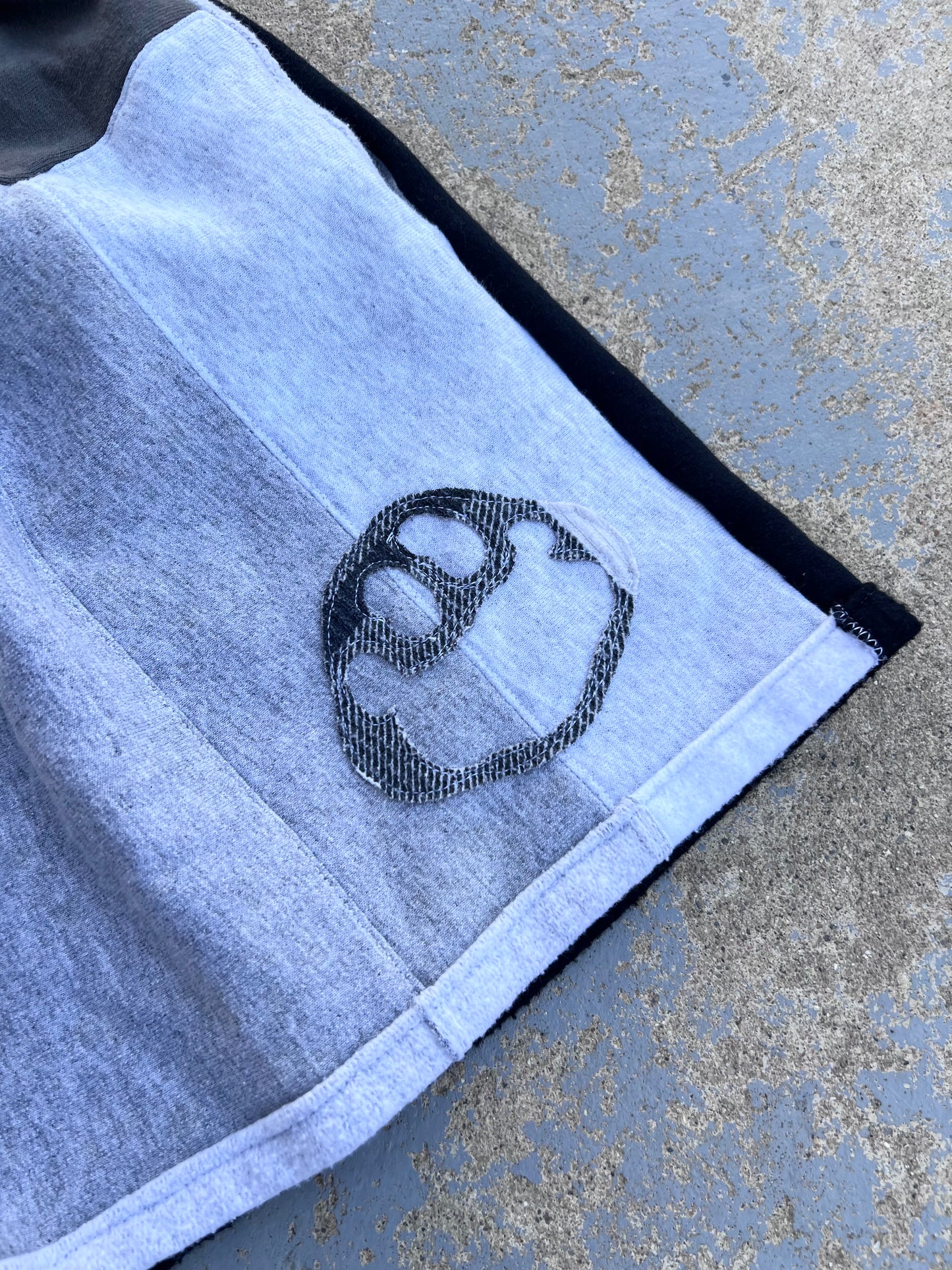 Reworked Harley Patchwork Shorts