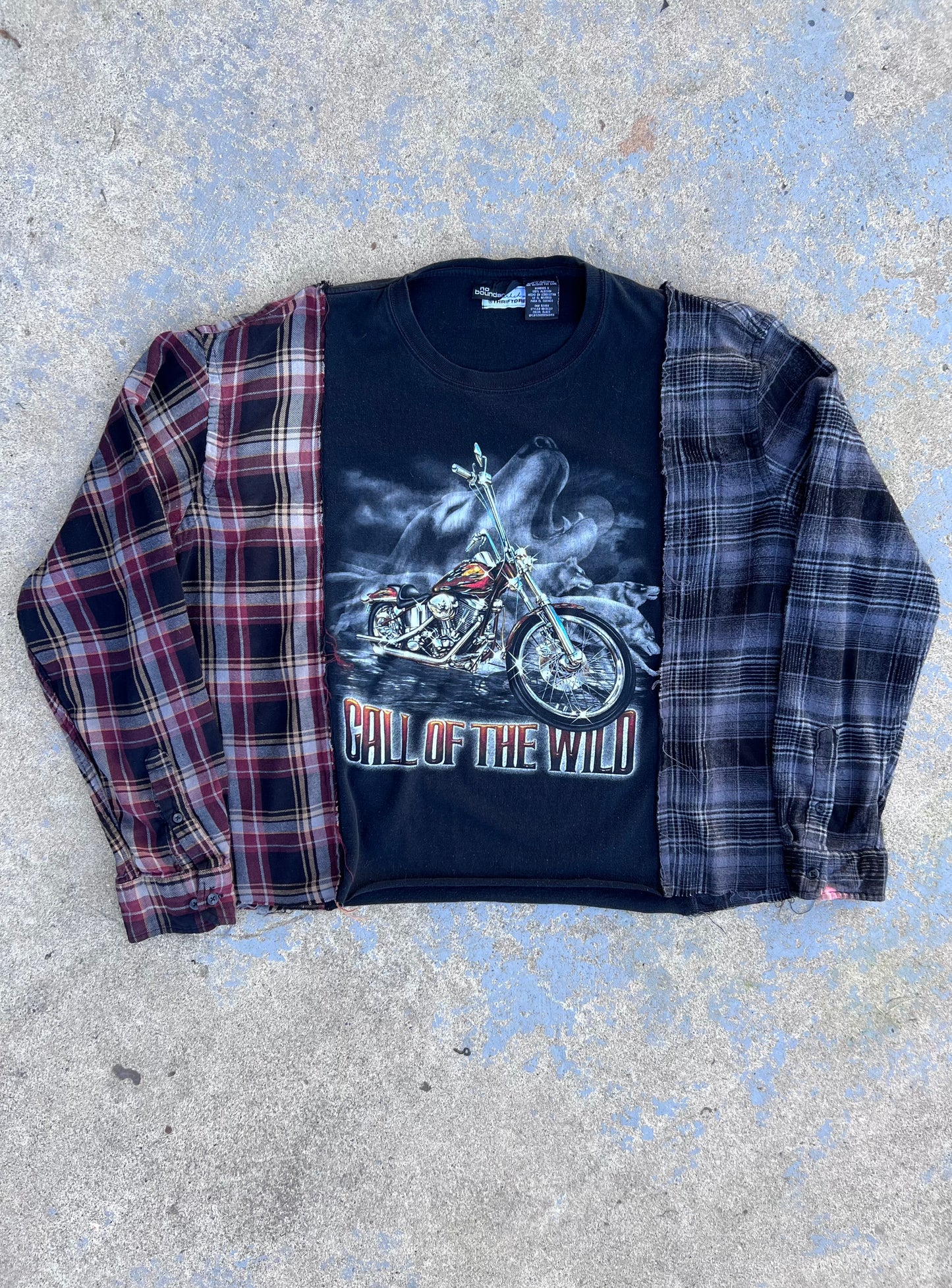 Call of the Wild Two Tone Flannel Pullover