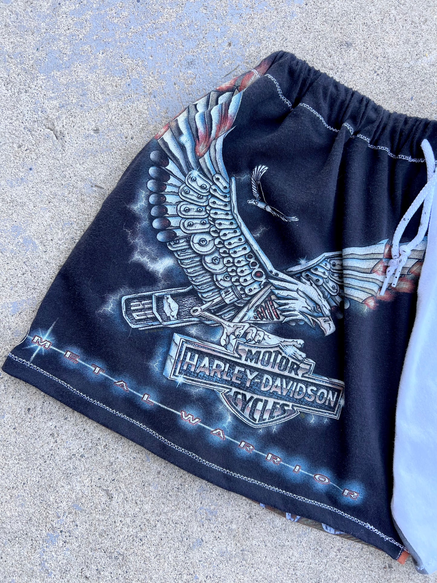 Harley Davidson Mixed Graphic Shorts