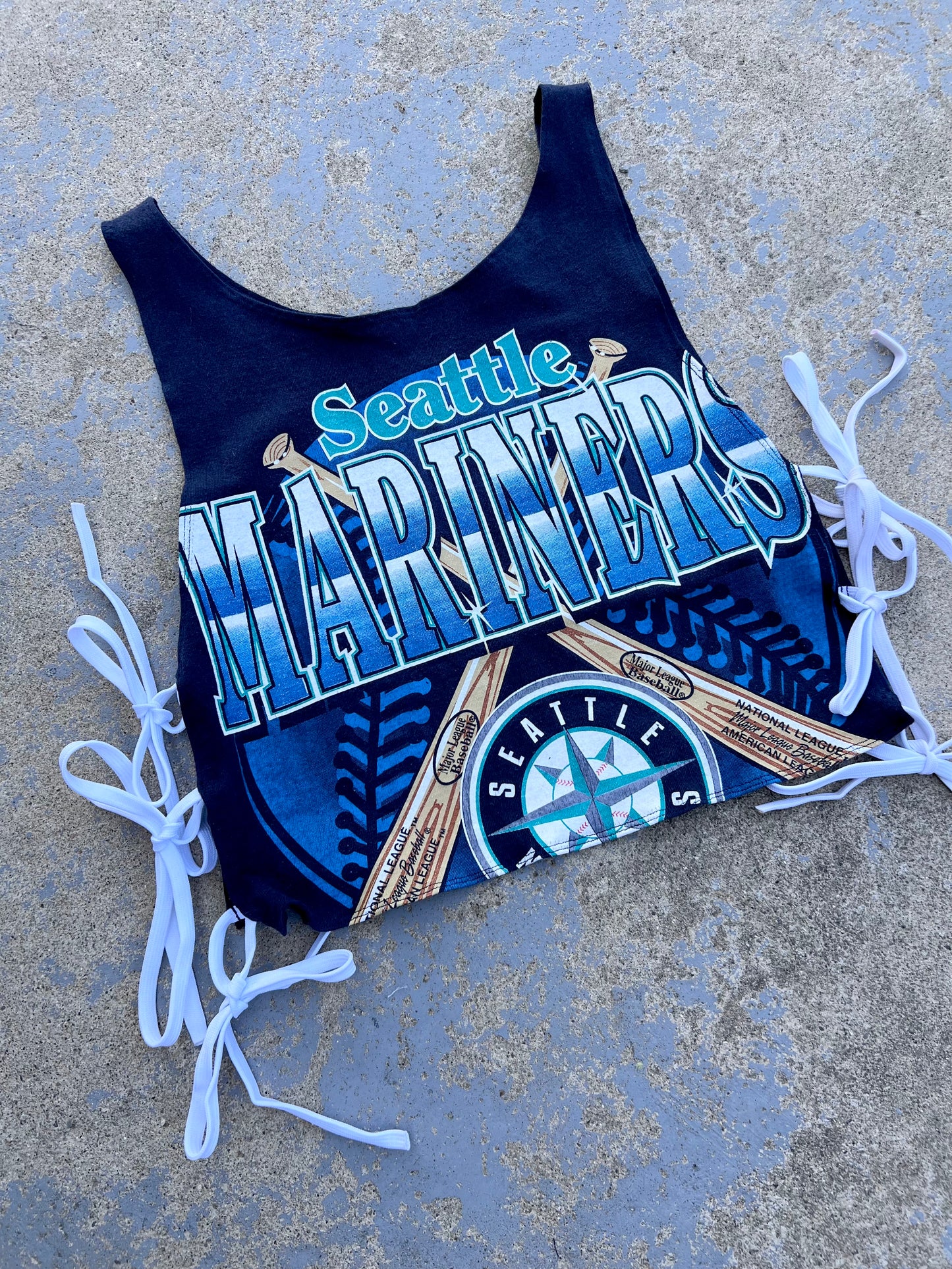 Seattle Mariners Side Tie Tank Top