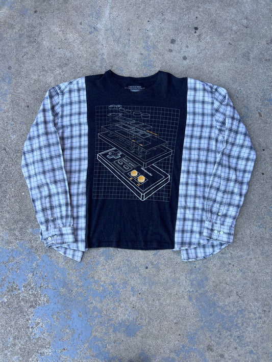 Nintendo Flannel Pullover Top