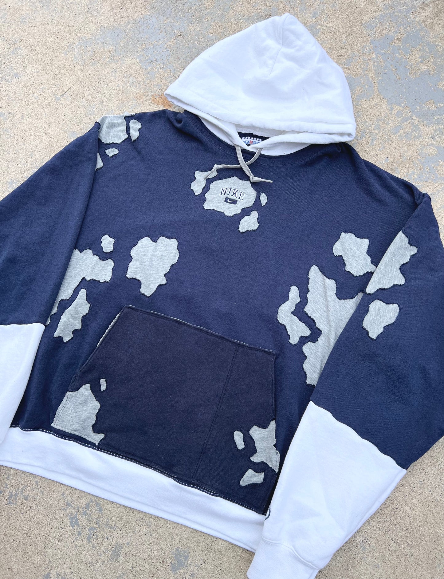 Reworked Nike 3 Tone Hoodie