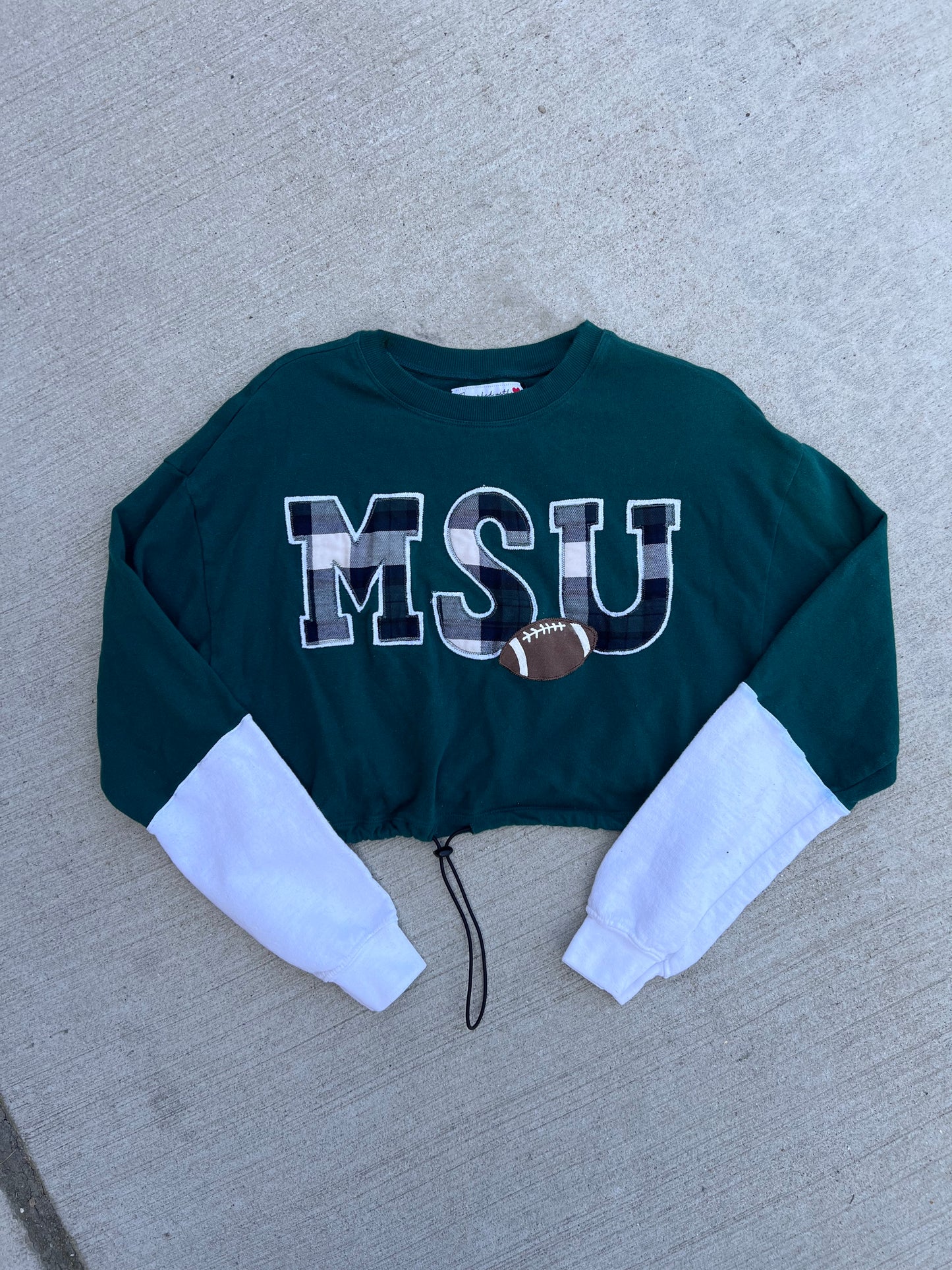 Michigan State University Inspired Football Crewneck