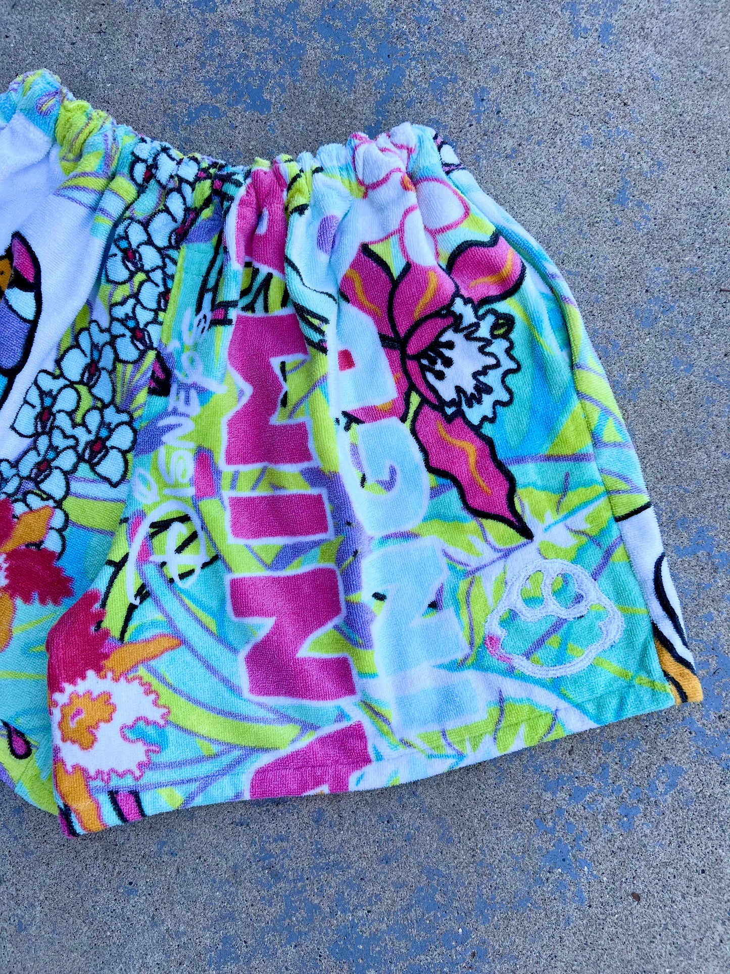 Vintage Animal Kingdom Pooh Towel Shorts