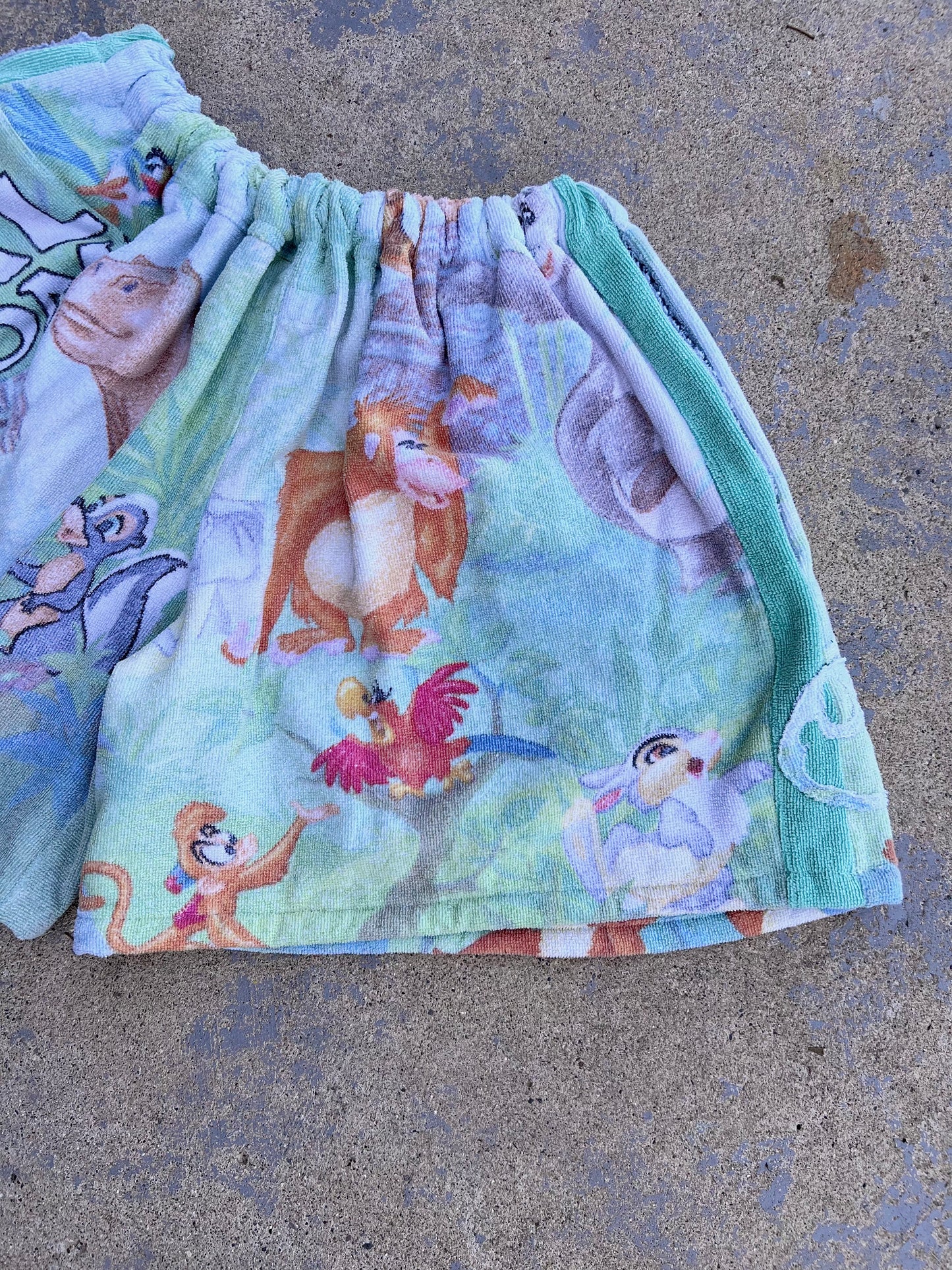 Vintage Animal Kingdom Towel Shorts