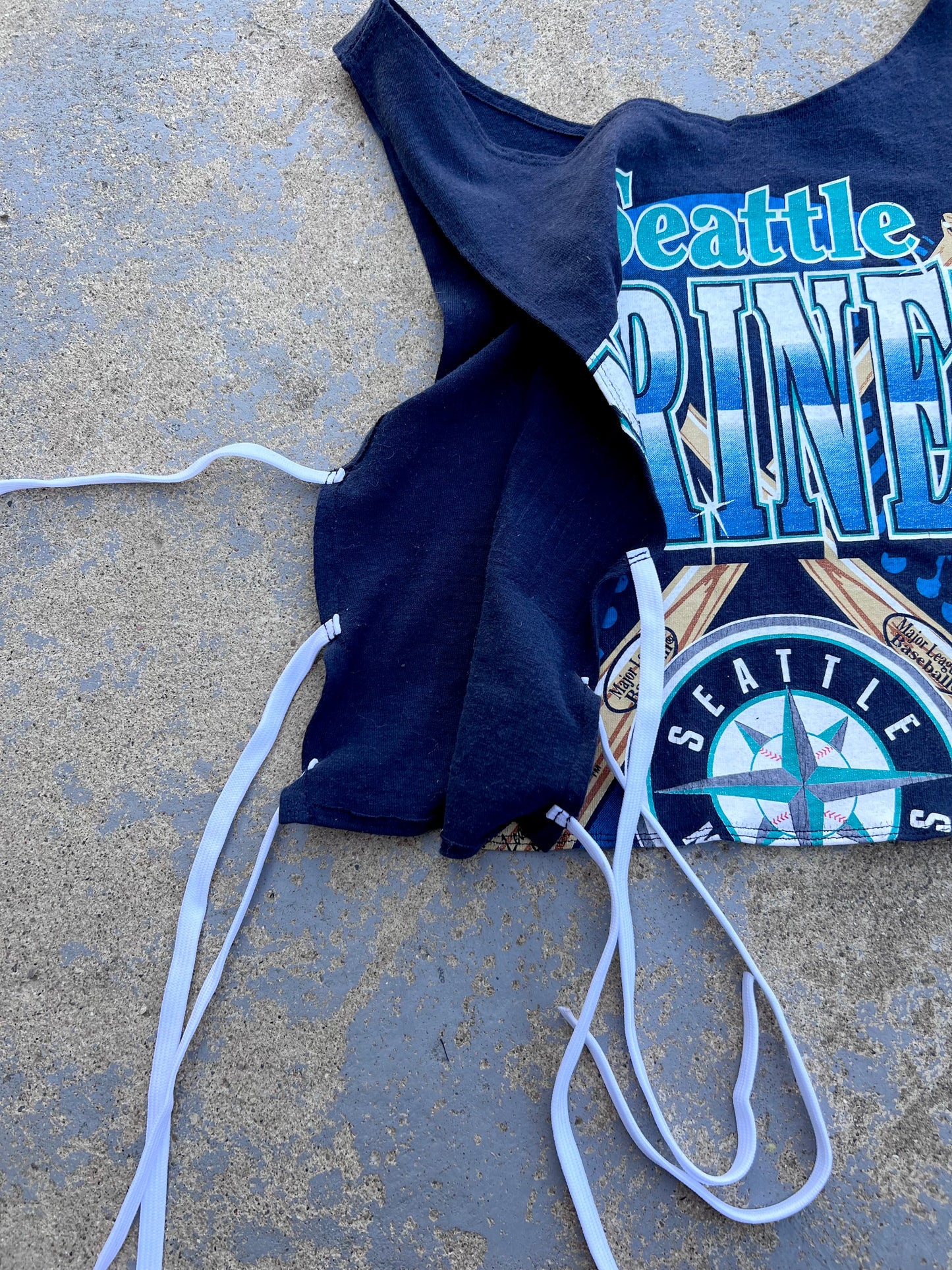 Seattle Mariners Side Tie Tank Top
