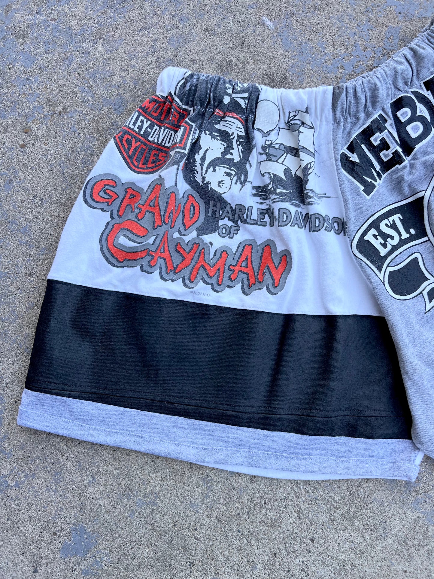 Harley Davidson Mixed Graphic Shorts