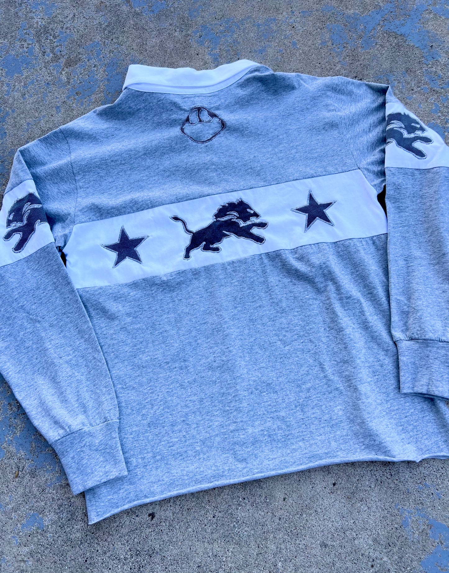 Detroit Lions “Rugby” Polo Long Sleeve Shirt