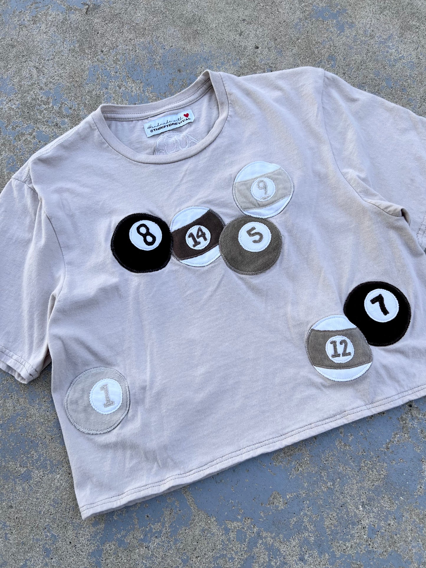 Pool Ball Cropped Tshirt