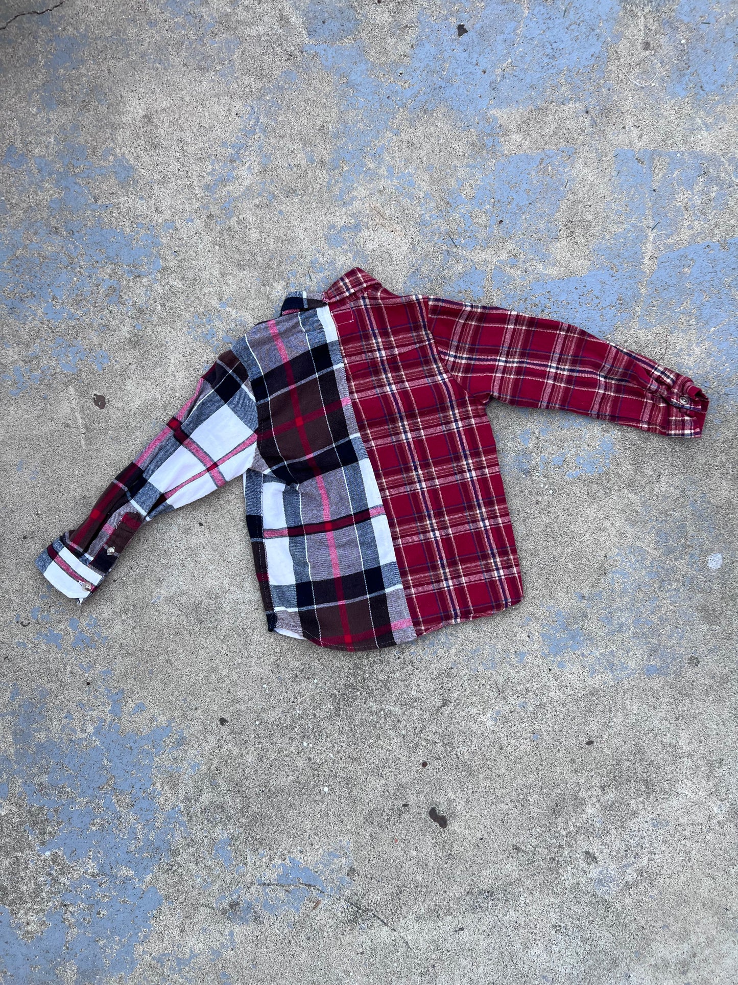 YOUTH Two Tone Half & Half Flannel