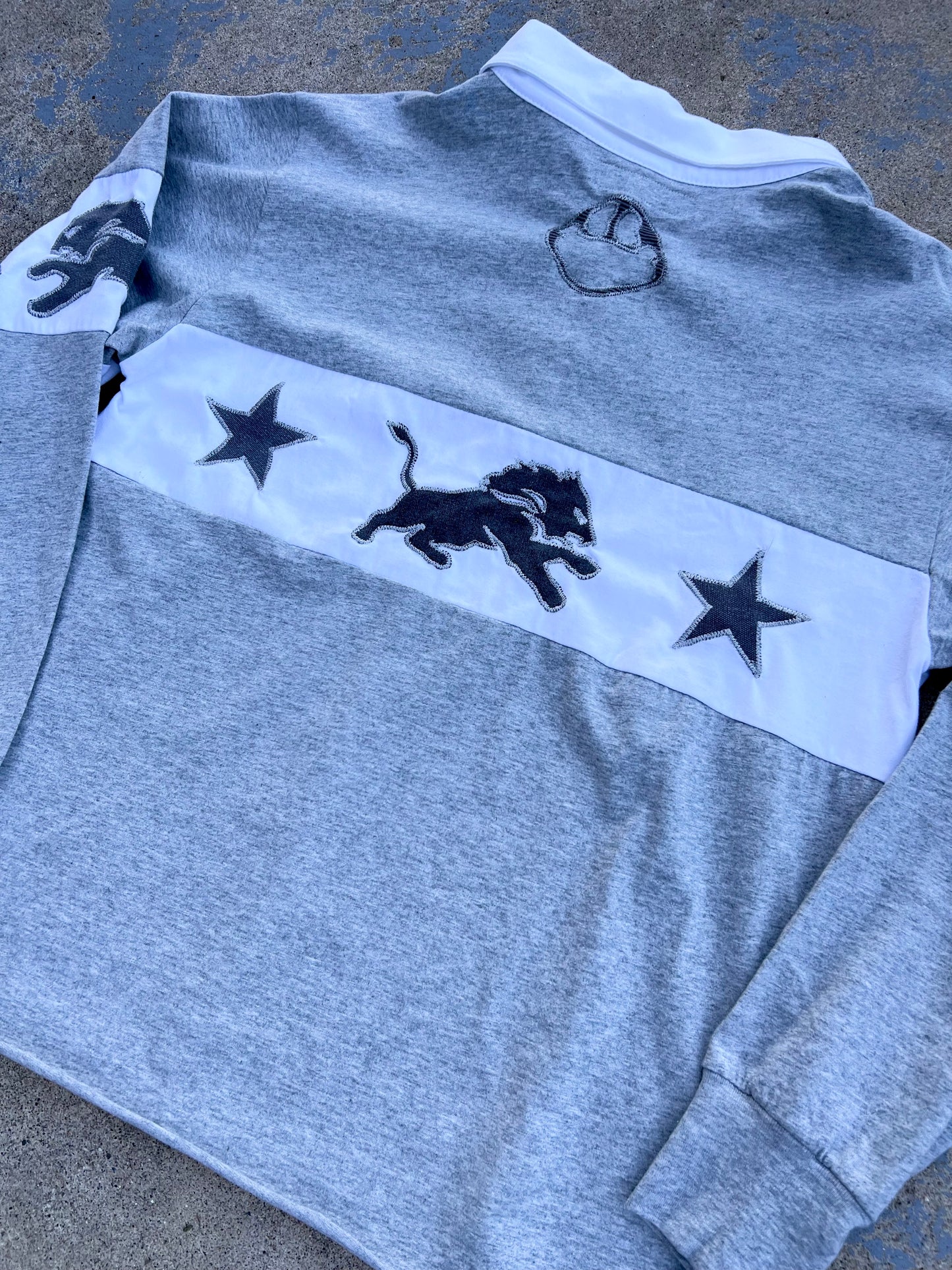 Detroit Lions “Rugby” Polo Long Sleeve Shirt