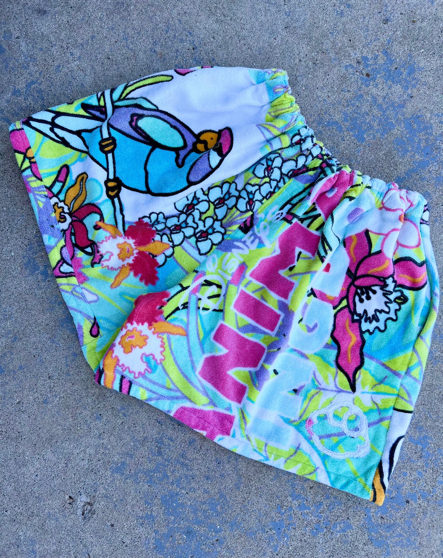 Vintage Animal Kingdom Pooh Towel Shorts