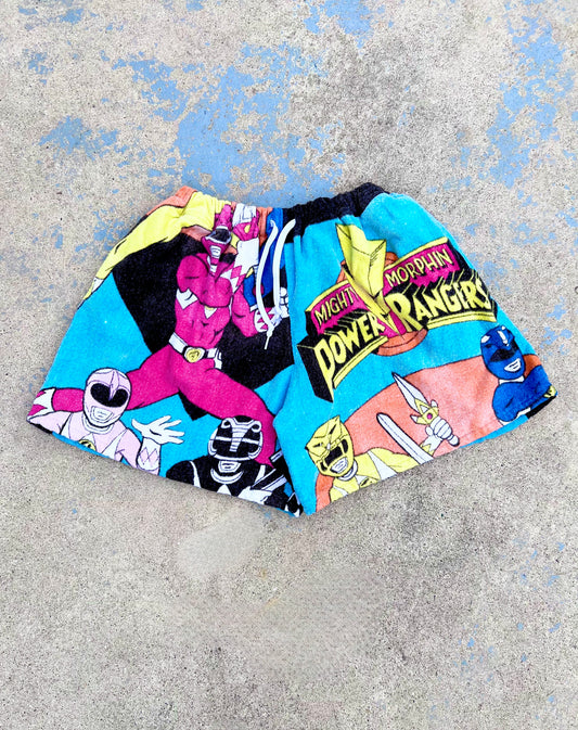 Vintage Power Rangers Towel Shorts